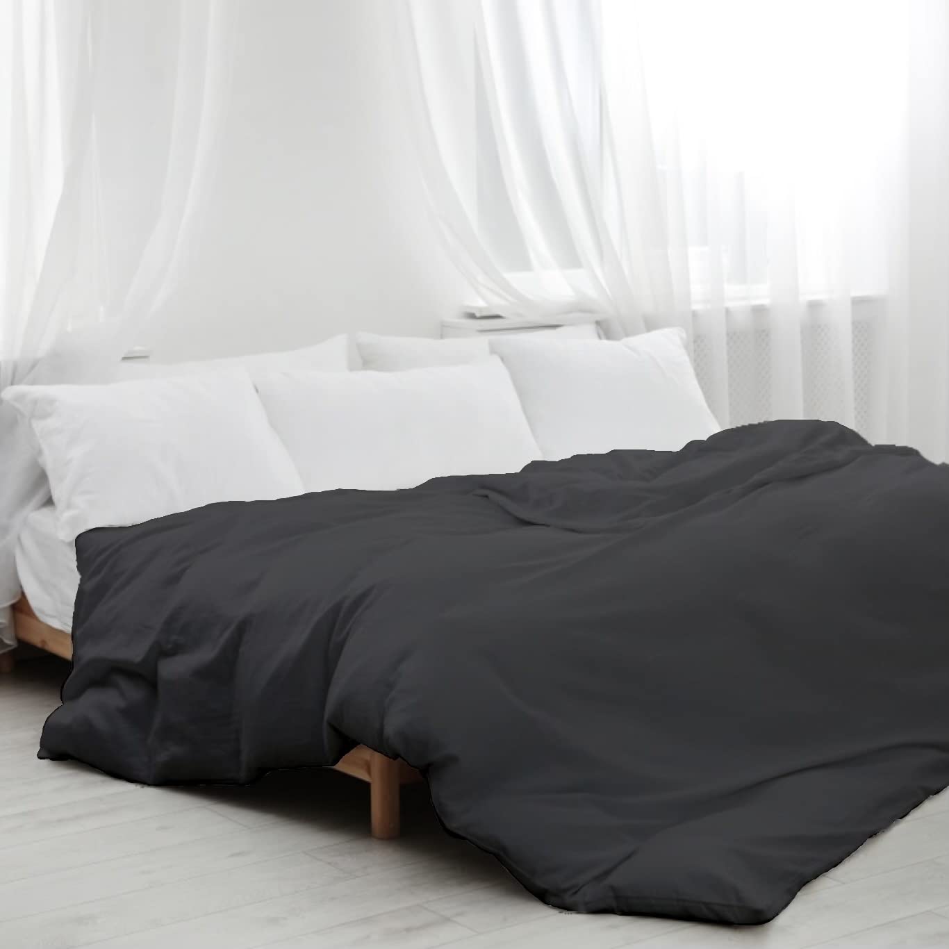 Sacred Thread Bamboo Duvet Cover - 1 Piece Set - Luxuriously Soft and Elegant