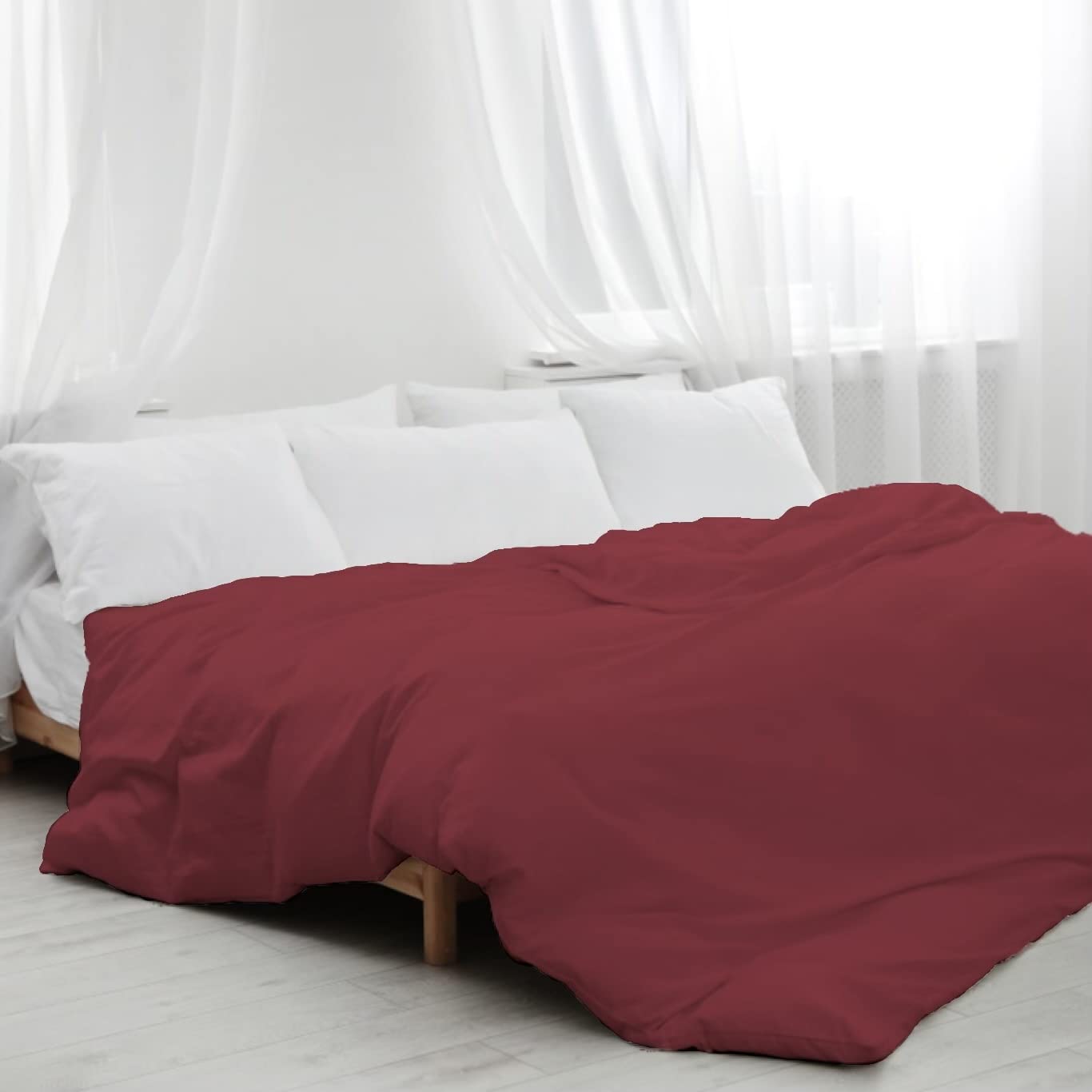 Sacred Thread Bamboo Duvet Cover - 1 Piece Set - Luxuriously Soft and Elegant
