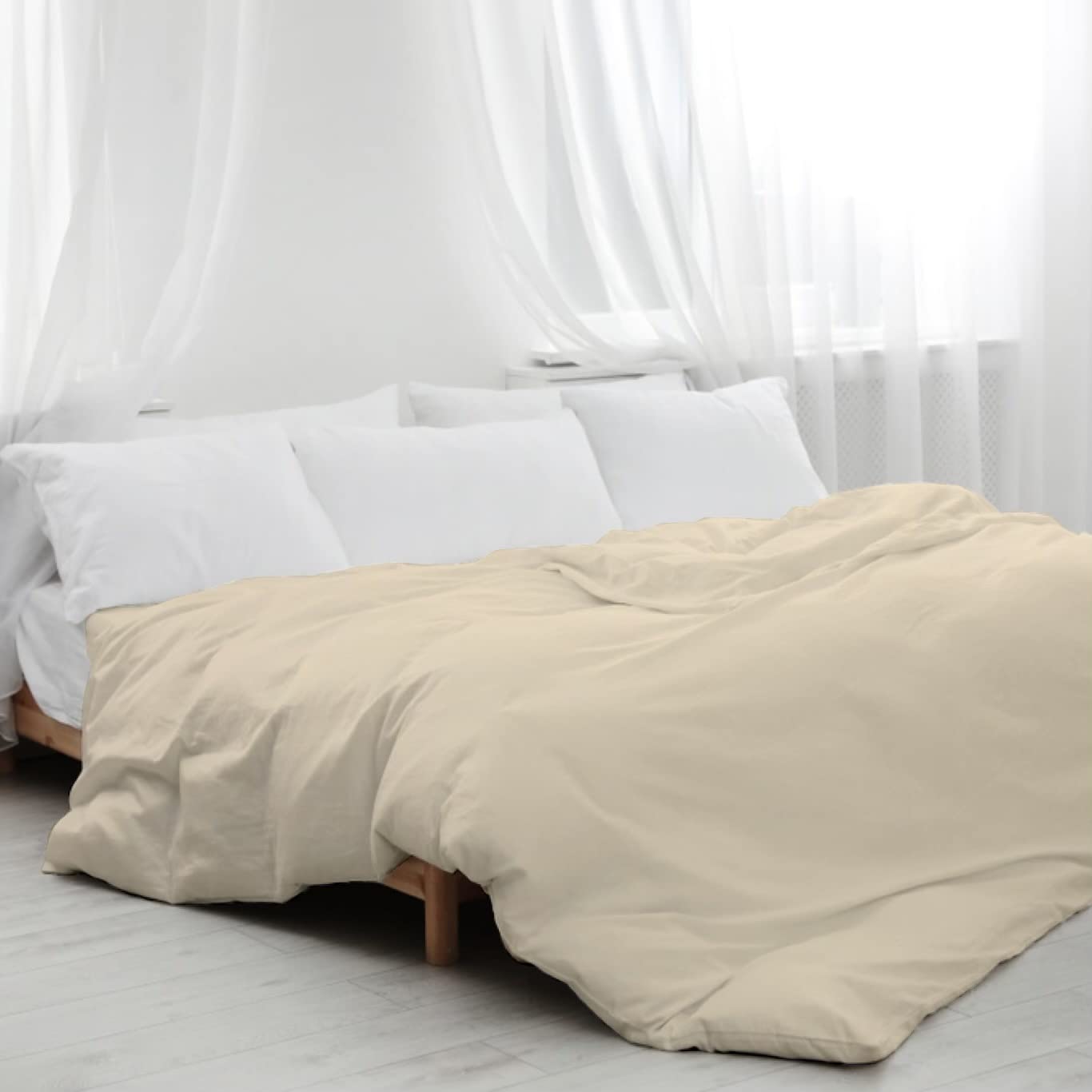 Sacred Thread Bamboo Duvet Cover - 1 Piece Set - Luxuriously Soft and Elegant