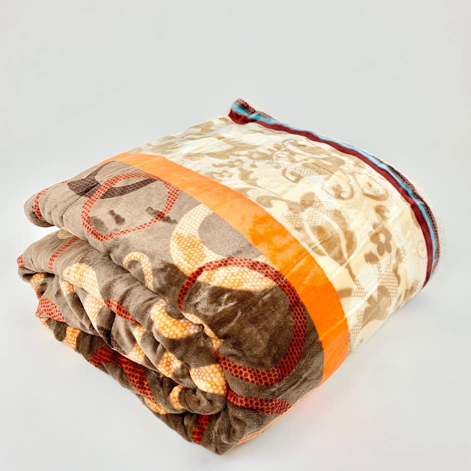 Sacred Thread Sherpa Fleece Blanket, Super Fuzzy, Soft and Cozy Queen Blanket, Plush Throw Blanket for Sofa, Couch and Bed, Reversible Winter Blanket, 25+ Designs Available