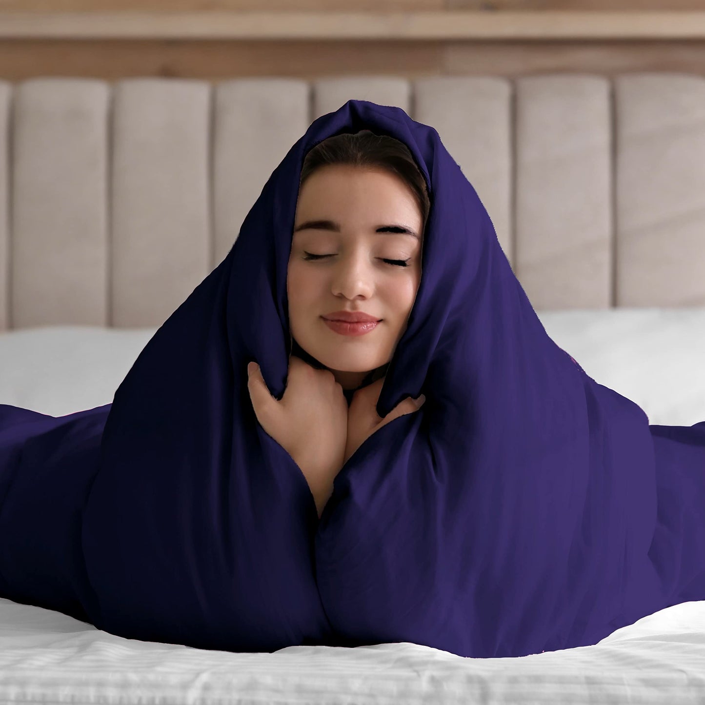 Sacred Thread Bamboo Duvet Cover - 1 Piece Set - Luxuriously Soft and Elegant