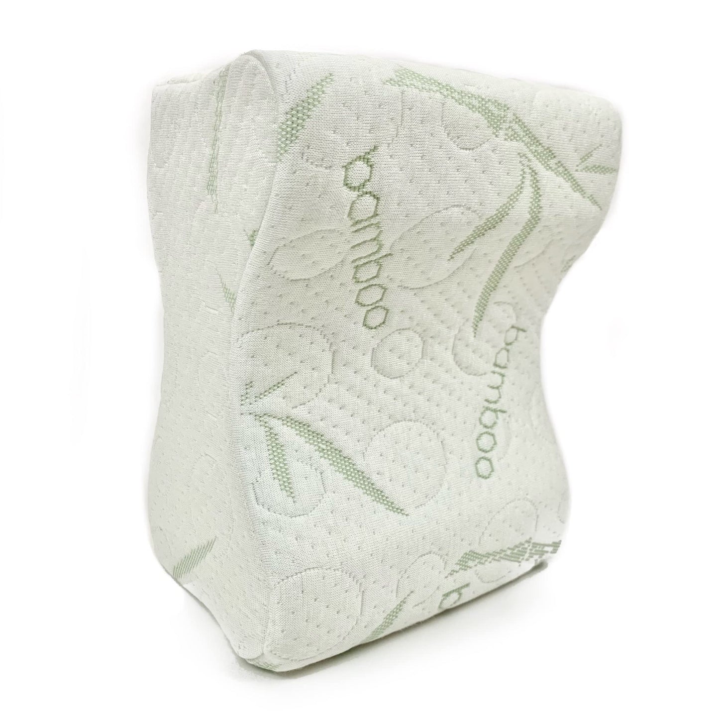 Sacred Thread Memory Foam Knee Pillow for Side Sleepers, Leg Pillow for Knee, Hip, and Back Pain, Soft Cooling Bamboo Cover, Pillow for Between Legs