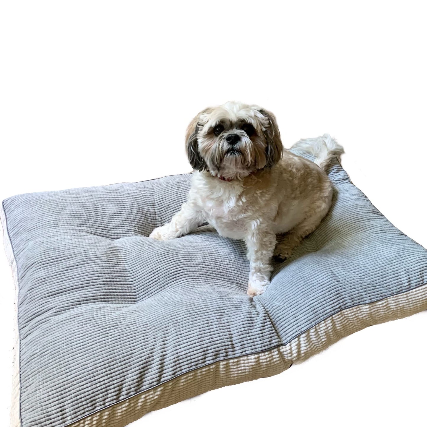 Sacred Thread Orthopedic Pet Bed - Shredded Foam - Machine Washable Cover - Puppy Bed, Crate Bed - Non-Slip Bottom, Soft Pet-Friendly Cover
