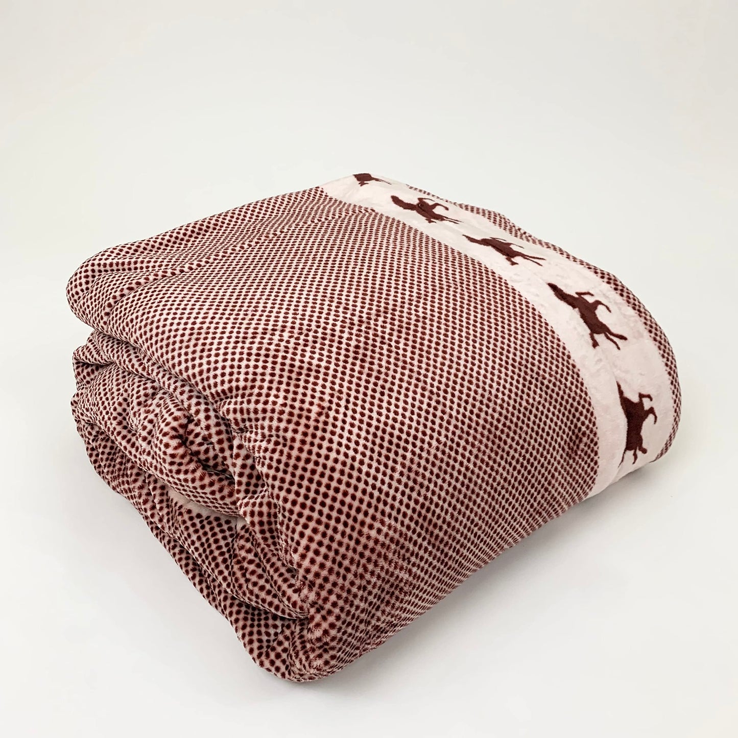 Sacred Thread Sherpa Fleece Blanket, Super Fuzzy, Soft and Cozy Queen Blanket, Plush Throw Blanket for Sofa, Couch and Bed, Reversible Winter Blanket, 25+ Designs Available