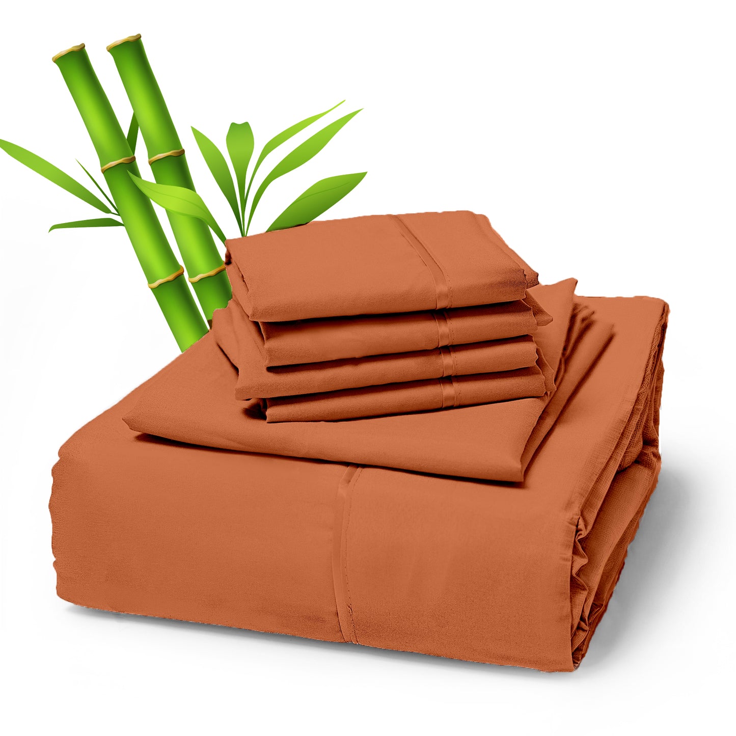 Sacred Thread 4 PC Bamboo Sheet Set (TWIN XL SIZE) - Bedding & Pillowcase Set w/ Deep Pockets - Silky Soft Hotel Bedding - Wrinkle Free & Fade Resistant - Cooling, Durable & Breathable