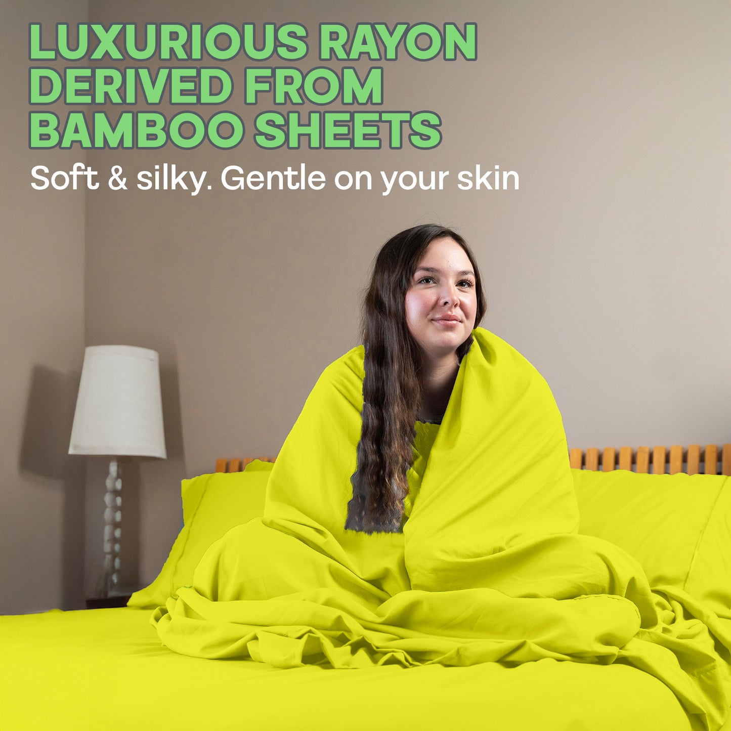 Sacred Thread 4 PC Bamboo Sheet Set (TWIN XL SIZE) - Bedding & Pillowcase Set w/ Deep Pockets - Silky Soft Hotel Bedding - Wrinkle Free & Fade Resistant - Cooling, Durable & Breathable