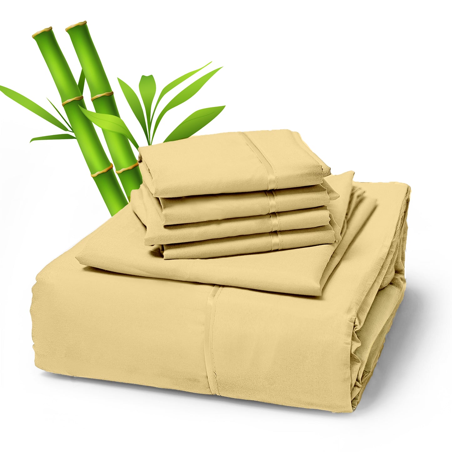 Sacred Thread 4 PC Bamboo Sheet Set (TWIN XL SIZE) - Bedding & Pillowcase Set w/ Deep Pockets - Silky Soft Hotel Bedding - Wrinkle Free & Fade Resistant - Cooling, Durable & Breathable