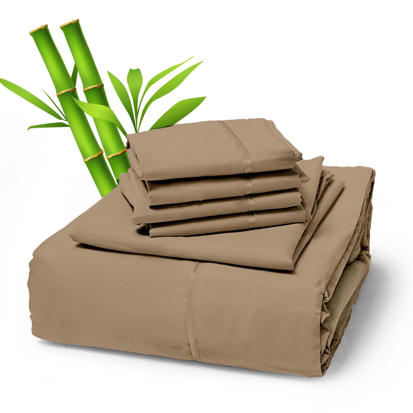 Sacred Thread 4 PC Bamboo Sheet Set (TWIN XL SIZE) - Bedding & Pillowcase Set w/ Deep Pockets - Silky Soft Hotel Bedding - Wrinkle Free & Fade Resistant - Cooling, Durable & Breathable