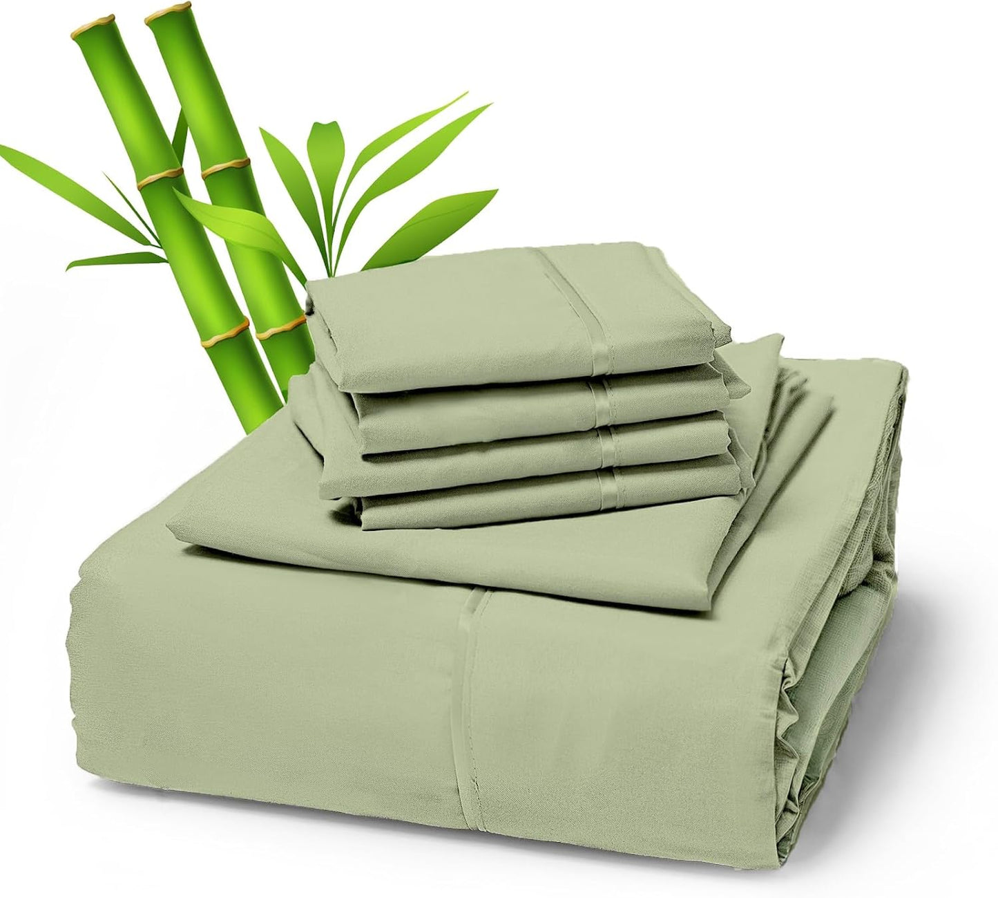 Sacred Thread 4 PC Bamboo Sheet Set (TWIN XL SIZE) - Bedding & Pillowcase Set w/ Deep Pockets - Silky Soft Hotel Bedding - Wrinkle Free & Fade Resistant - Cooling, Durable & Breathable