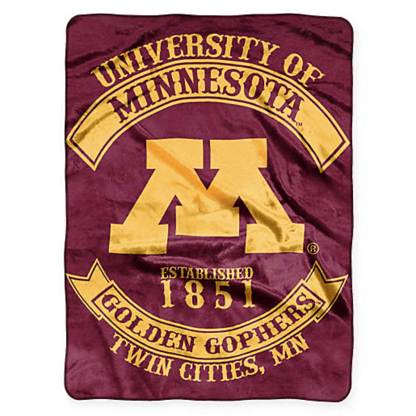 Plush 60X80 inch Blanket - Extremely Soft - Machine Washable - MINNESOTA