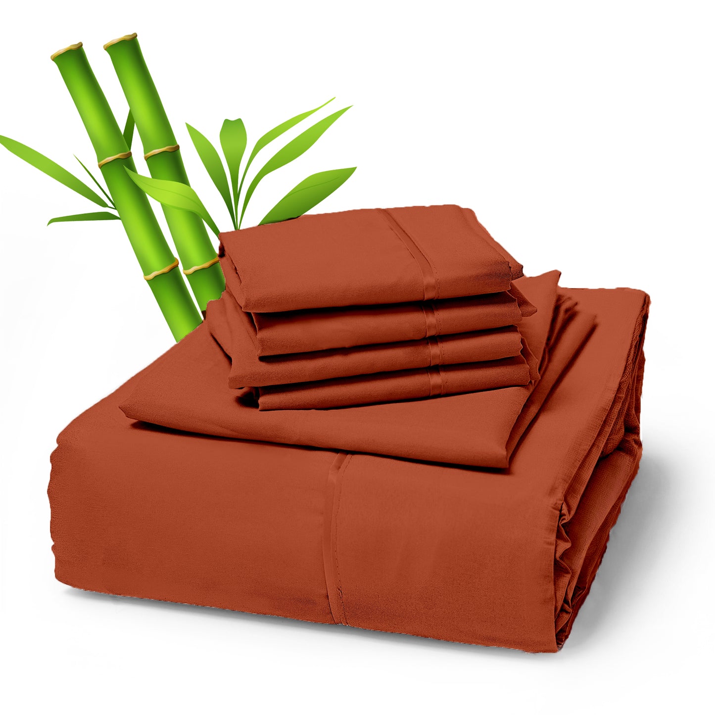 Sacred Thread 4 PC Bamboo Sheet Set (TWIN XL SIZE) - Bedding & Pillowcase Set w/ Deep Pockets - Silky Soft Hotel Bedding - Wrinkle Free & Fade Resistant - Cooling, Durable & Breathable