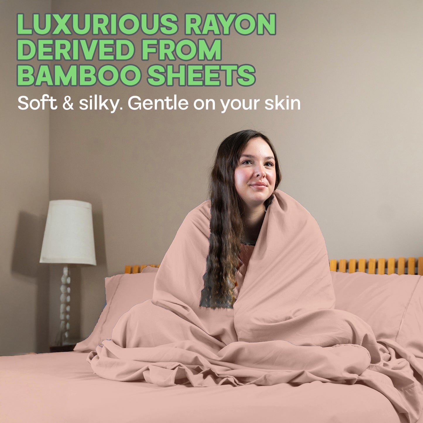 Sacred Thread 4 PC Bamboo Sheet Set (TWIN XL SIZE) - Bedding & Pillowcase Set w/ Deep Pockets - Silky Soft Hotel Bedding - Wrinkle Free & Fade Resistant - Cooling, Durable & Breathable