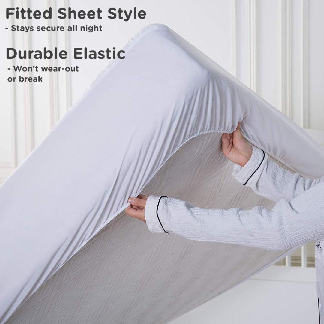 Sacred Thread Waterproof Mattress Protector - Fitted Elastic with Deep Pockets for Any Size Mattress