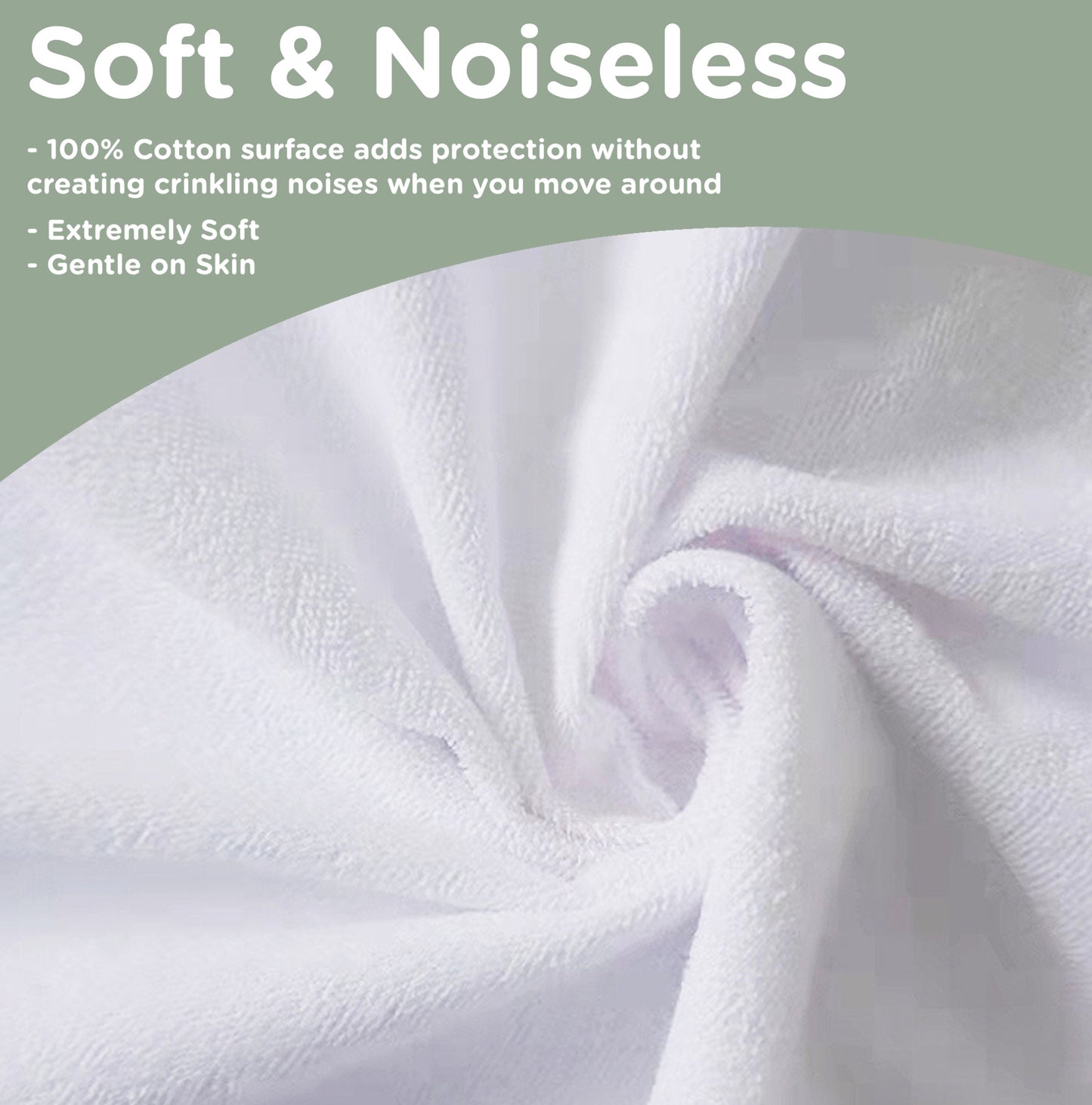 Sacred Thread Waterproof Mattress Protector - Fitted Elastic with Deep Pockets for Any Size Mattress