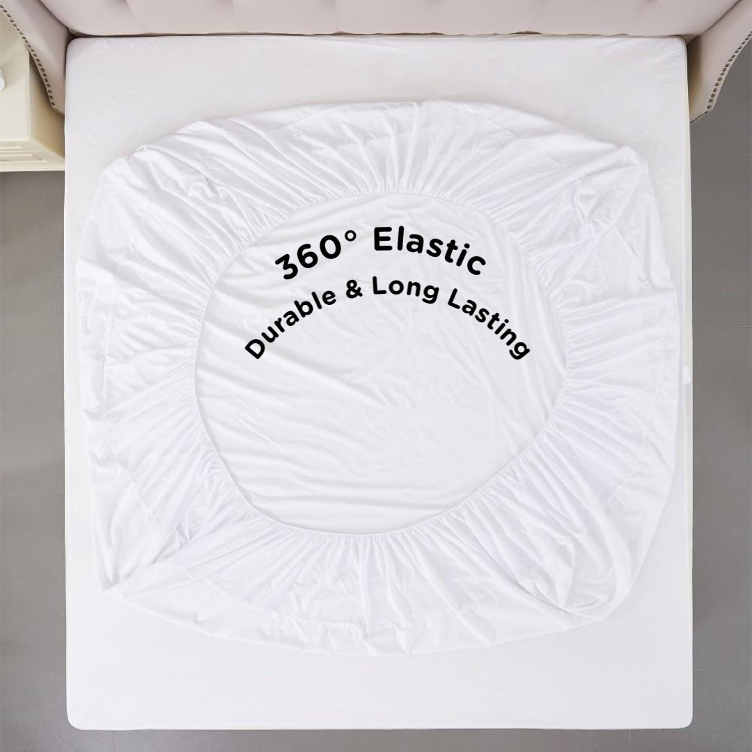 Sacred Thread Waterproof Mattress Protector - Fitted Elastic with Deep Pockets for Any Size Mattress
