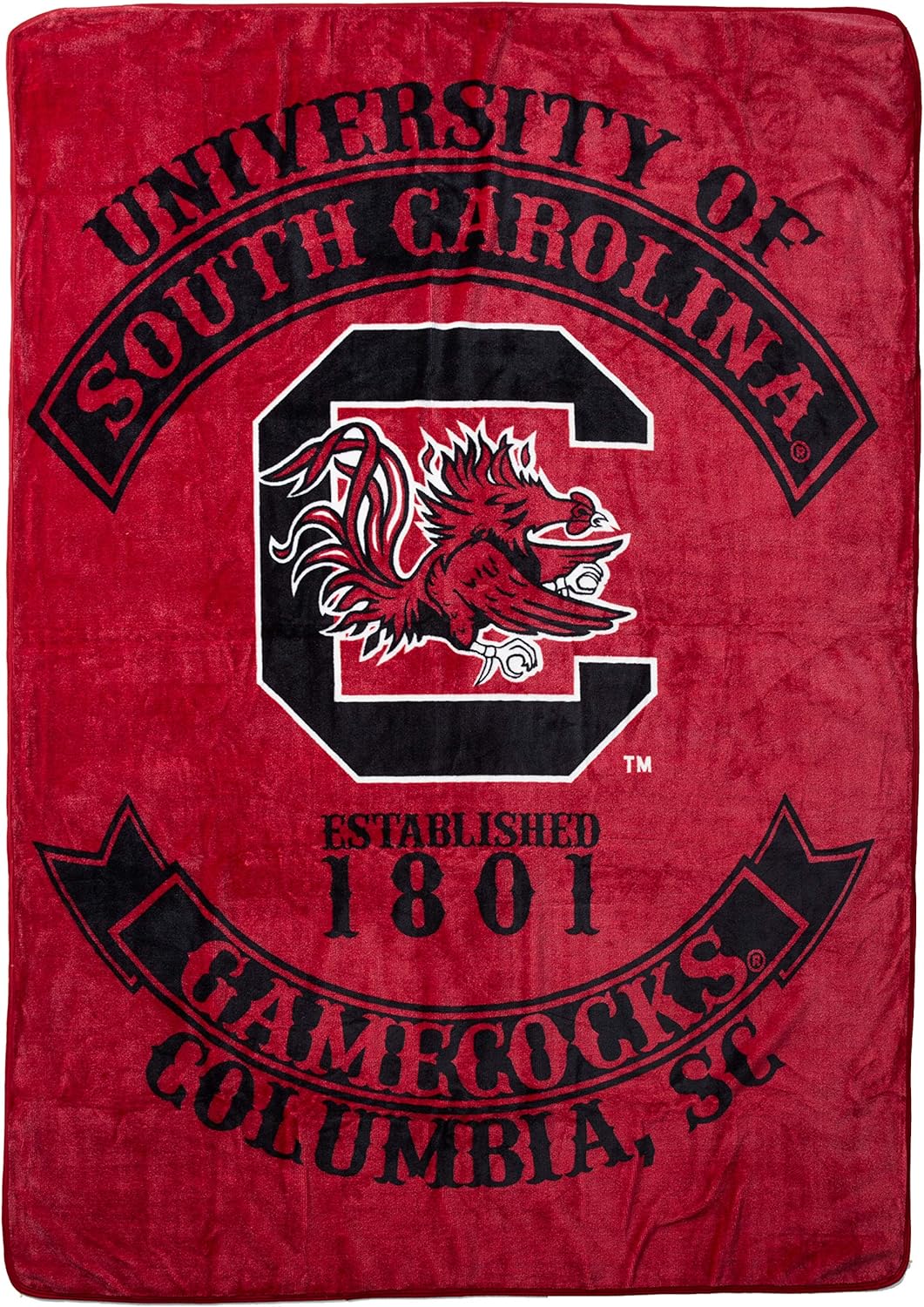 Plush 60X80 inch Blanket - Extremely Soft - Machine Washable - SOUTH CAROLINA