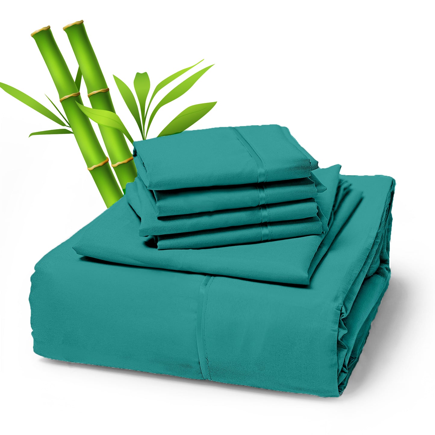 Sacred Thread 4 PC Bamboo Sheet Set (TWIN XL SIZE) - Bedding & Pillowcase Set w/ Deep Pockets - Silky Soft Hotel Bedding - Wrinkle Free & Fade Resistant - Cooling, Durable & Breathable