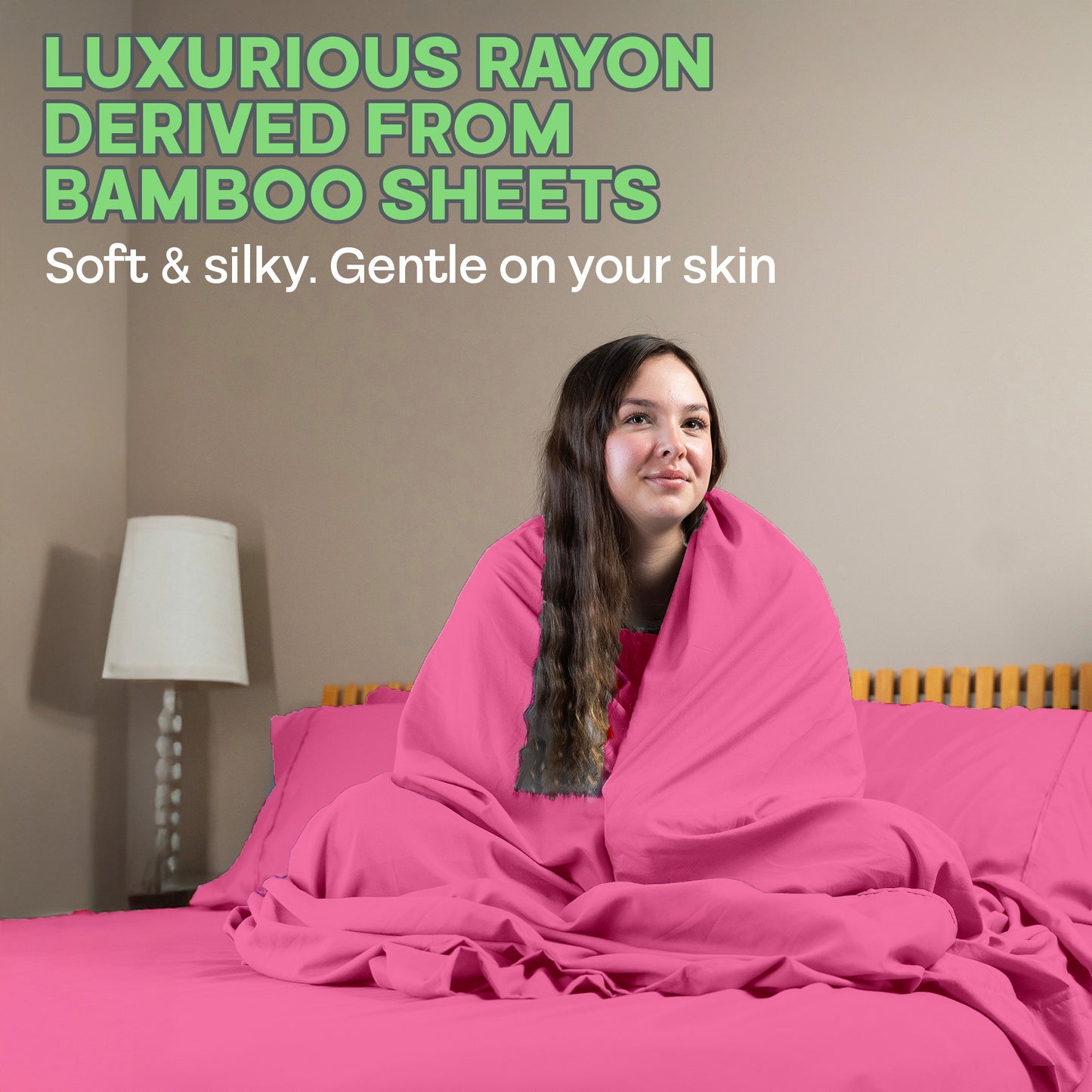 Sacred Thread 4 PC Bamboo Sheet Set (TWIN XL SIZE) - Bedding & Pillowcase Set w/ Deep Pockets - Silky Soft Hotel Bedding - Wrinkle Free & Fade Resistant - Cooling, Durable & Breathable