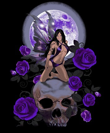 Plush Queen Size Mythical Blanket - Extremely Soft - Machine Washable - Twilight Rose Fairy