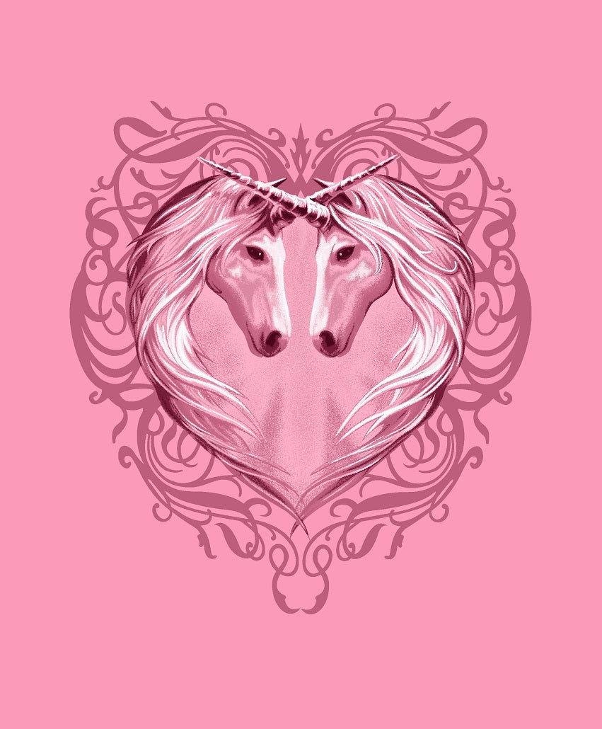 Plush Queen Unicorn Blanket - Extremely Soft - Machine Washable - Unicorn Heart