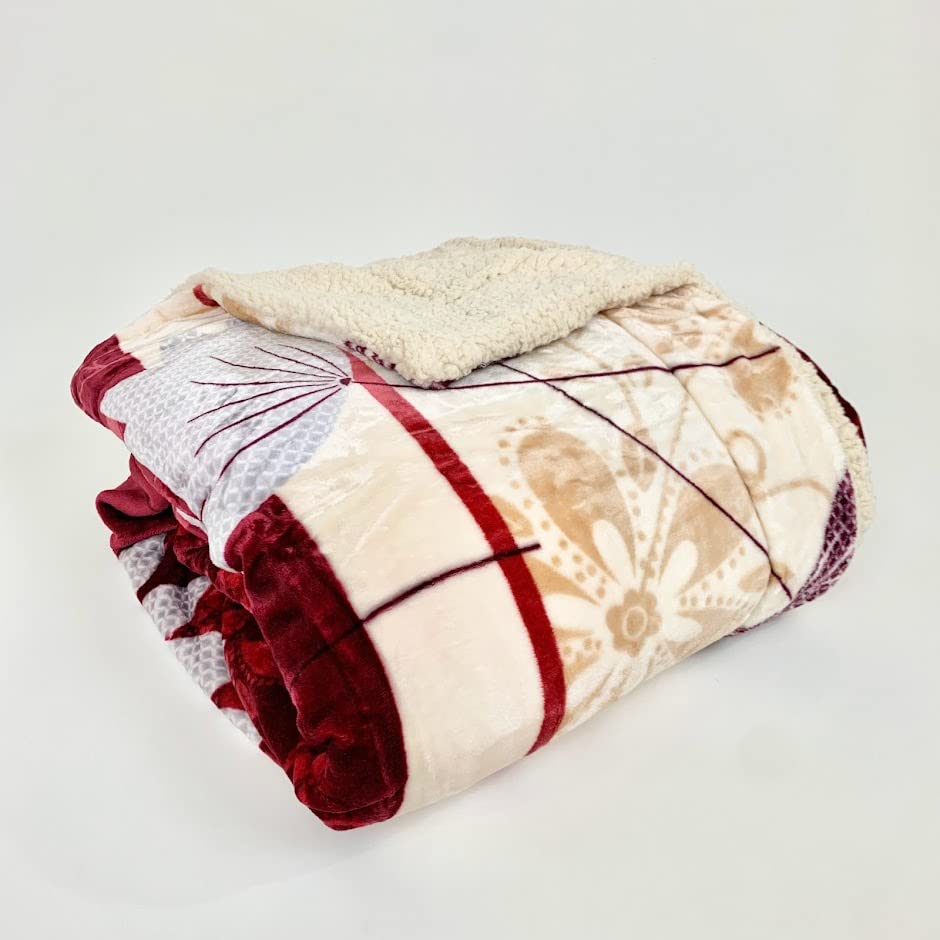 Sacred Thread Sherpa Fleece Blanket, Super Fuzzy, Soft and Cozy Queen Blanket, Plush Throw Blanket for Sofa, Couch and Bed, Reversible Winter Blanket, 25+ Designs Available
