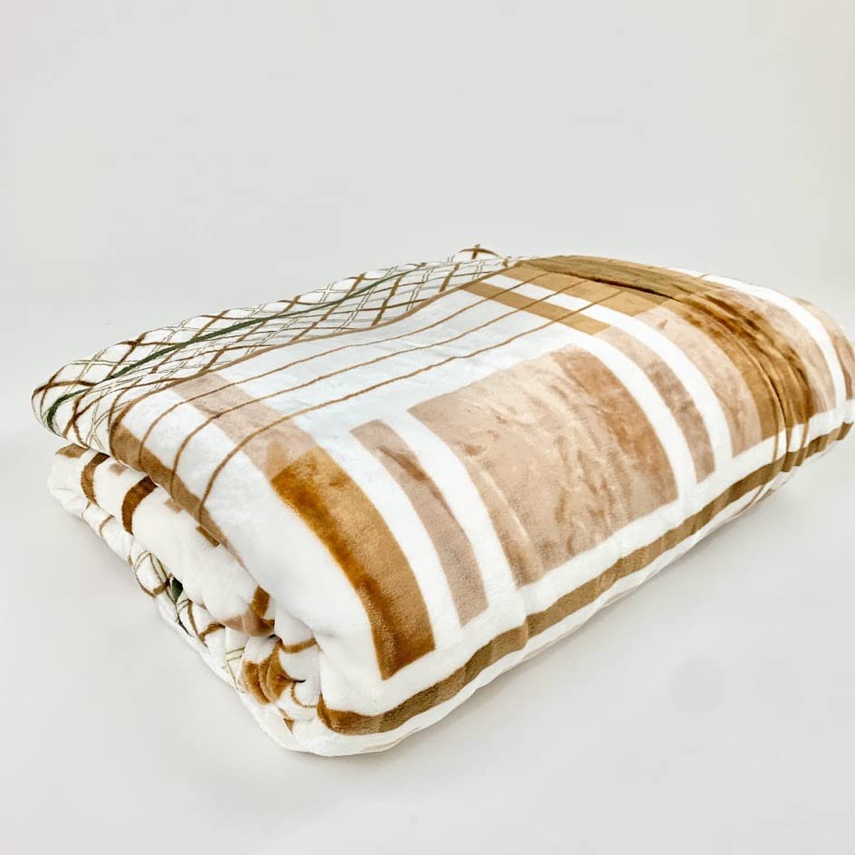 Sacred Thread Sherpa Fleece Blanket, Super Fuzzy, Soft and Cozy Queen Blanket, Plush Throw Blanket for Sofa, Couch and Bed, Reversible Winter Blanket, 25+ Designs Available