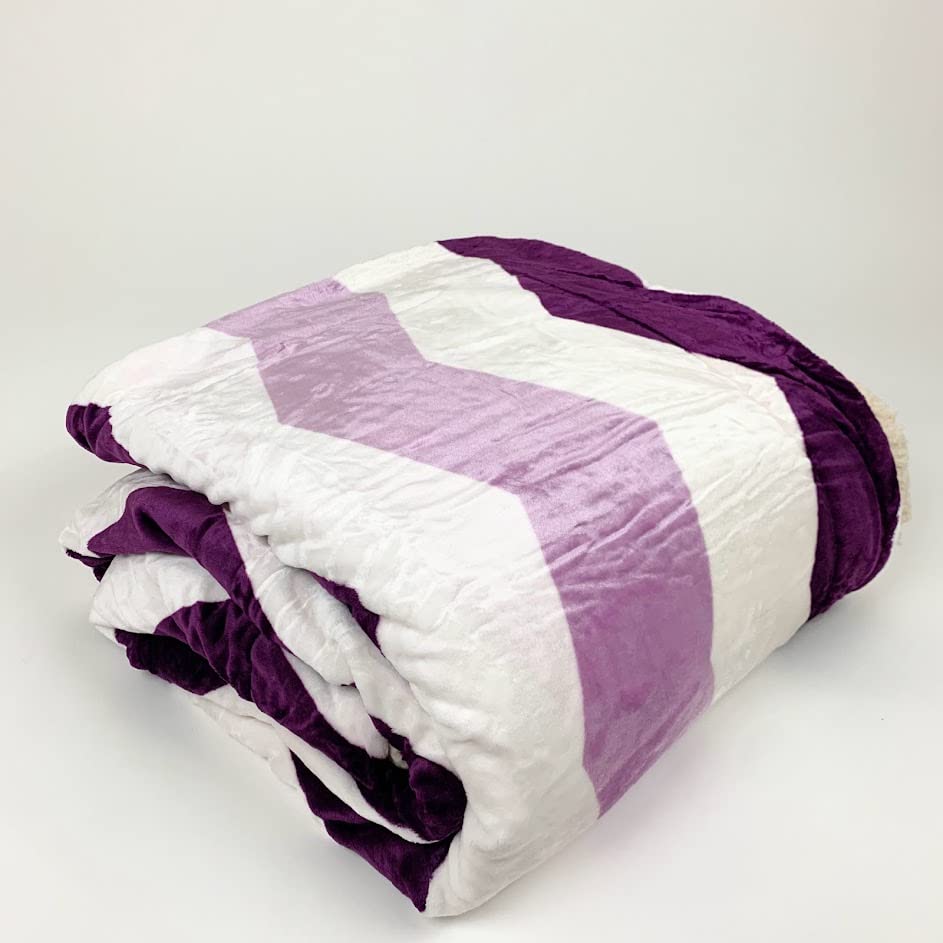 Sacred Thread Sherpa Fleece Blanket, Super Fuzzy, Soft and Cozy Queen Blanket, Plush Throw Blanket for Sofa, Couch and Bed, Reversible Winter Blanket, 25+ Designs Available