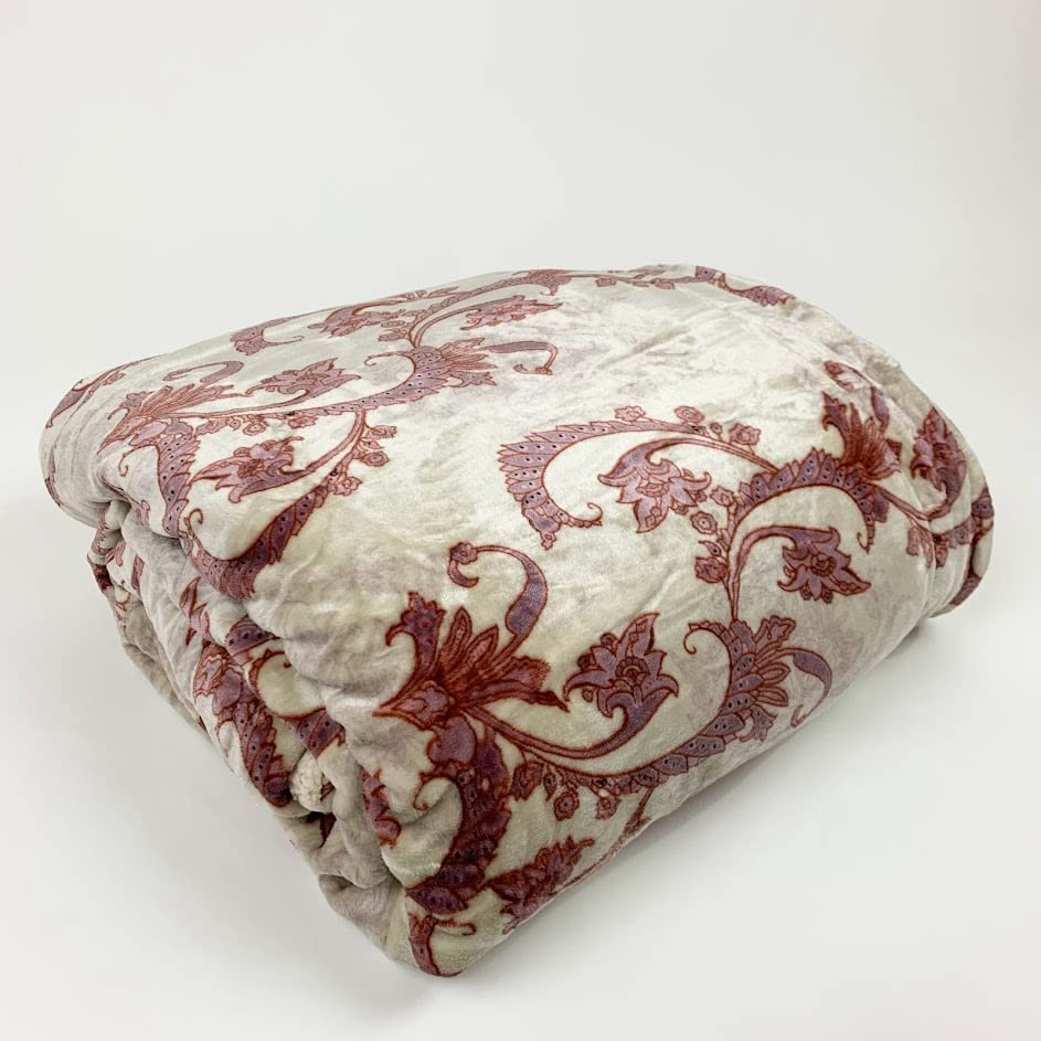 Sacred Thread Sherpa Fleece Blanket, Super Fuzzy, Soft and Cozy Queen Blanket, Plush Throw Blanket for Sofa, Couch and Bed, Reversible Winter Blanket, 25+ Designs Available