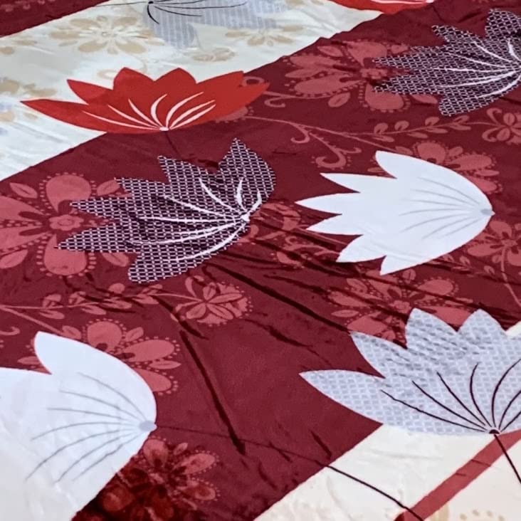 Sacred Thread Sherpa Fleece Blanket, Super Fuzzy, Soft and Cozy Queen Blanket, Plush Throw Blanket for Sofa, Couch and Bed, Reversible Winter Blanket, 25+ Designs Available