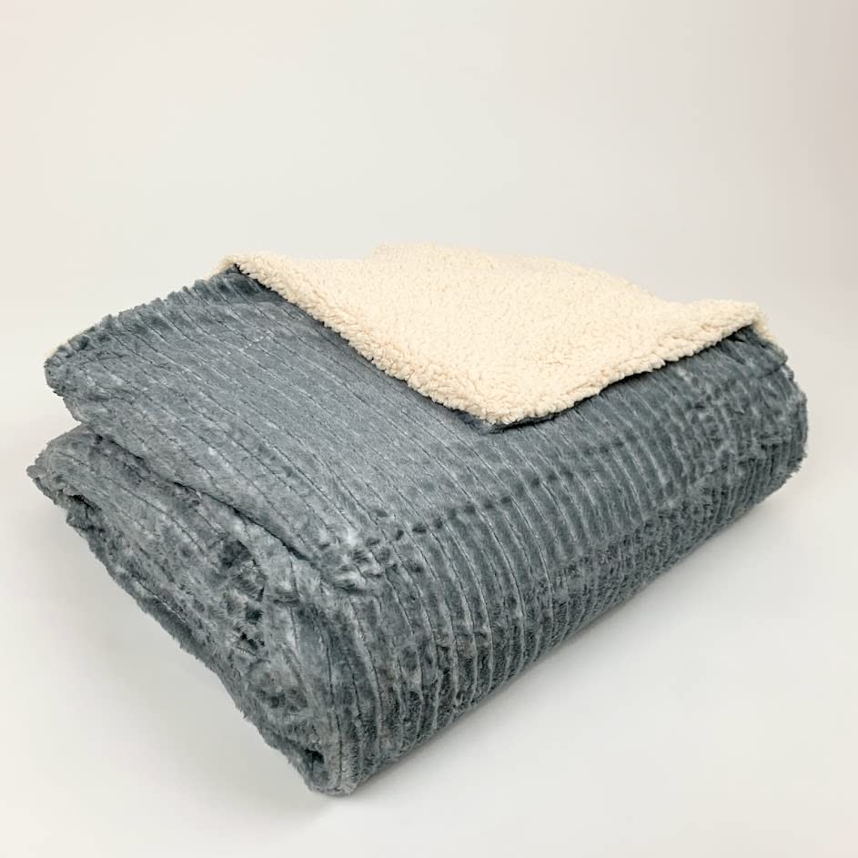 Sacred Thread Sherpa Fleece Blanket, Super Fuzzy, Soft and Cozy Queen Blanket, Plush Throw Blanket for Sofa, Couch and Bed, Reversible Winter Blanket, 25+ Designs Available