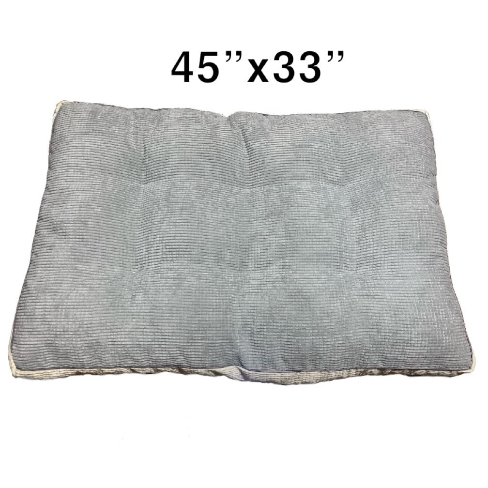 Sacred Thread Orthopedic Pet Bed - Shredded Foam - Machine Washable Cover - Puppy Bed, Crate Bed - Non-Slip Bottom, Soft Pet-Friendly Cover
