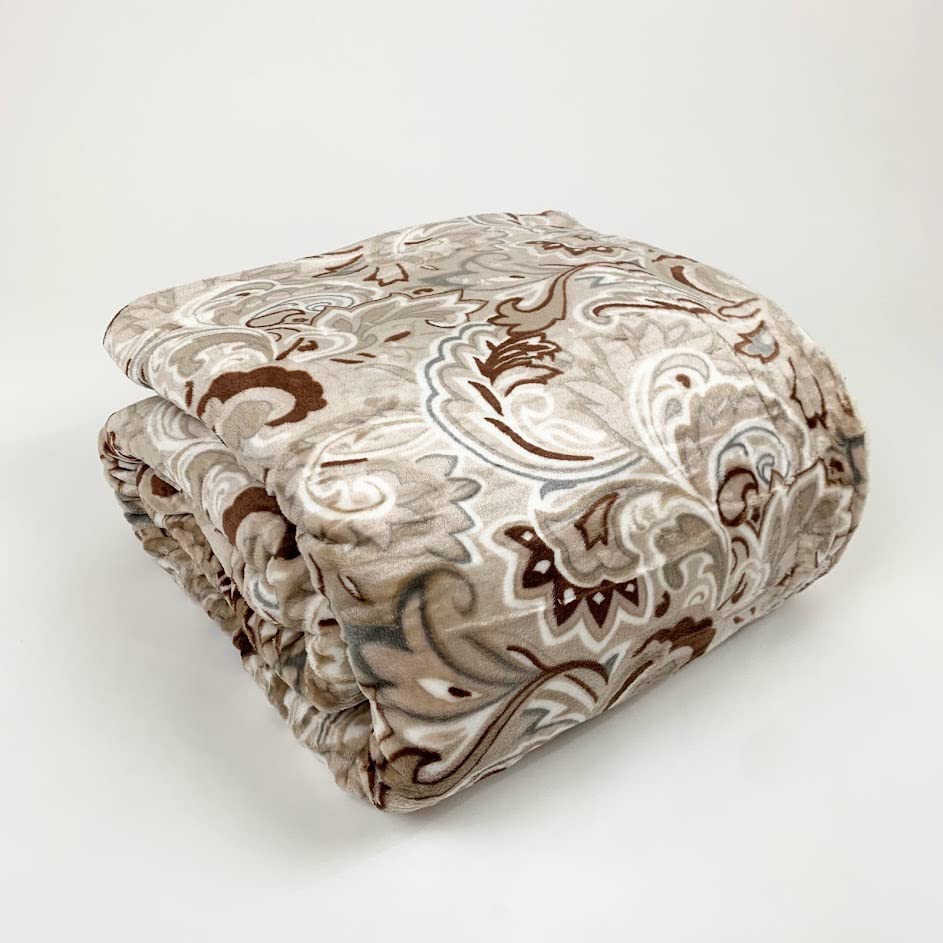 Sacred Thread Sherpa Fleece Blanket, Super Fuzzy, Soft and Cozy Queen Blanket, Plush Throw Blanket for Sofa, Couch and Bed, Reversible Winter Blanket, 25+ Designs Available