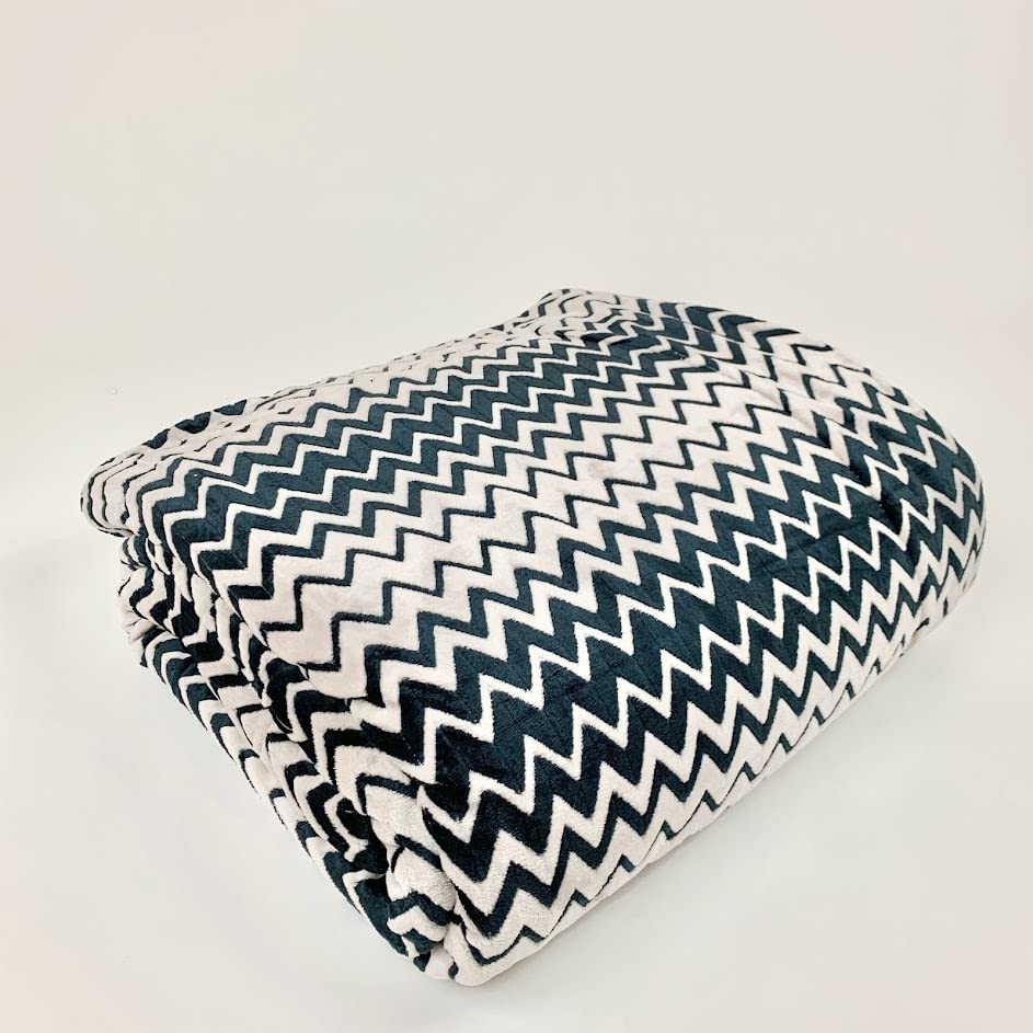 Sacred Thread Sherpa Fleece Blanket, Super Fuzzy, Soft and Cozy Queen Blanket, Plush Throw Blanket for Sofa, Couch and Bed, Reversible Winter Blanket, 25+ Designs Available