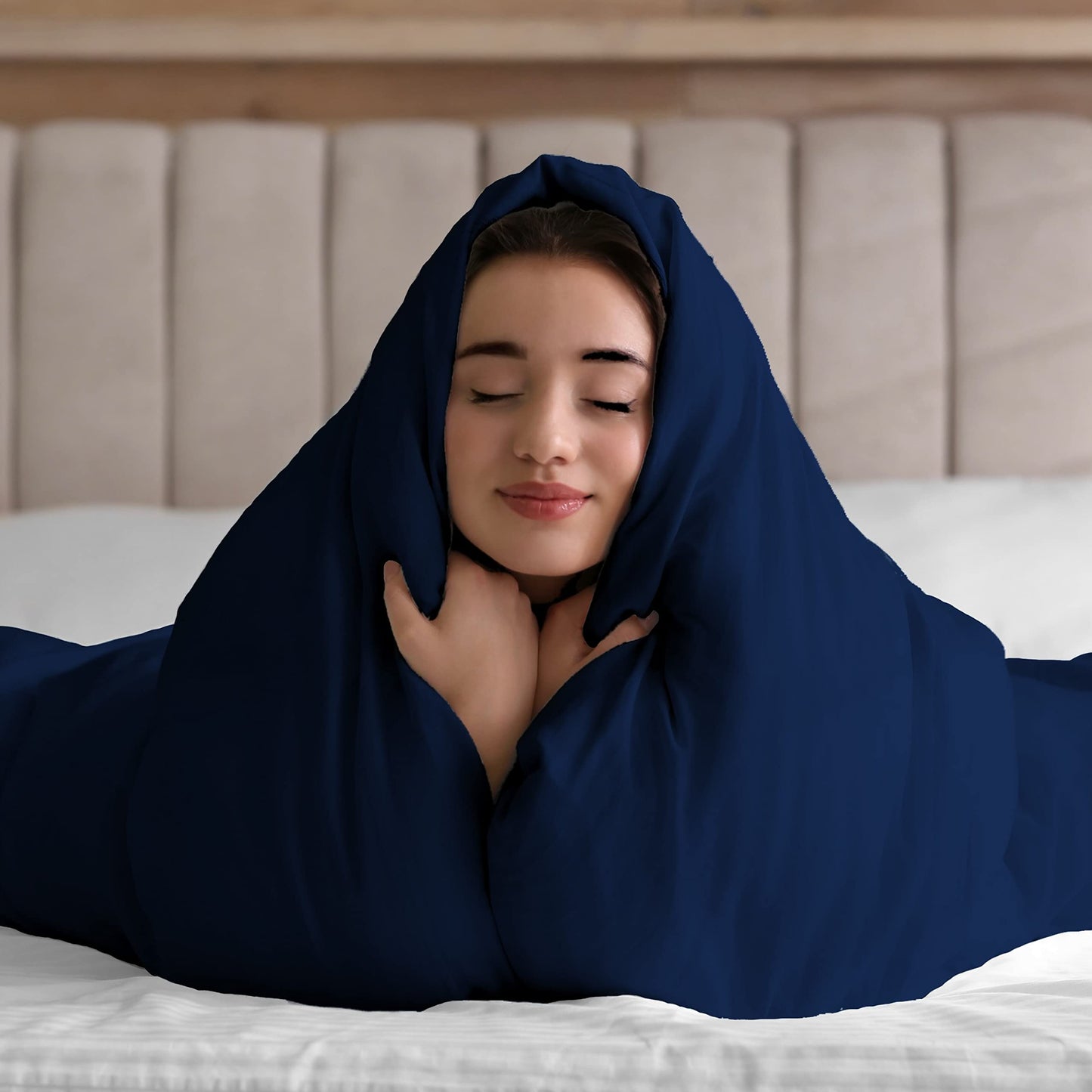 Sacred Thread Bamboo Duvet Cover - 1 Piece Set - Luxuriously Soft and Elegant