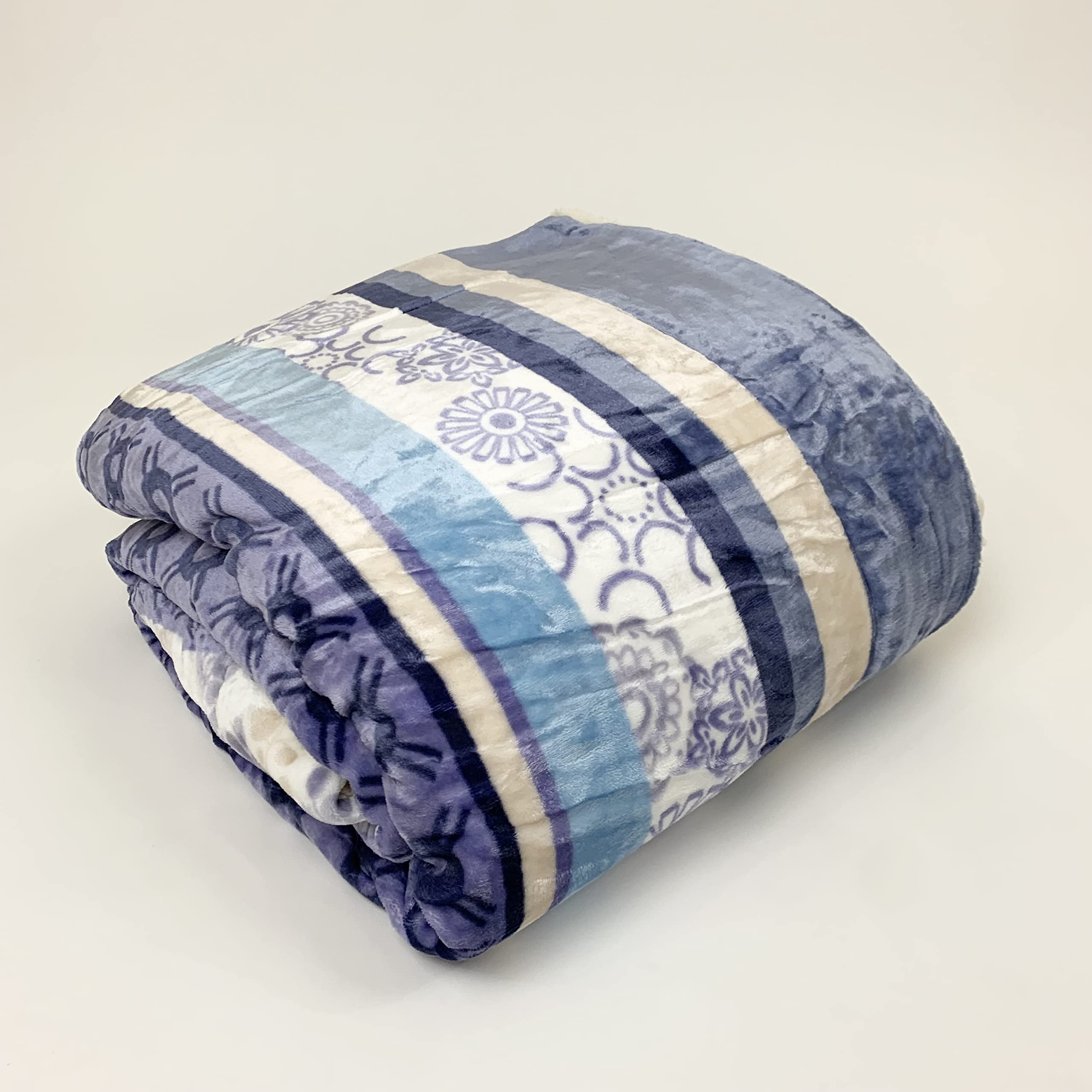 Sacred Thread Sherpa Fleece Blanket, Super Fuzzy, Soft and Cozy Queen Blanket, Plush Throw Blanket for Sofa, Couch and Bed, Reversible Winter Blanket, 25+ Designs Available