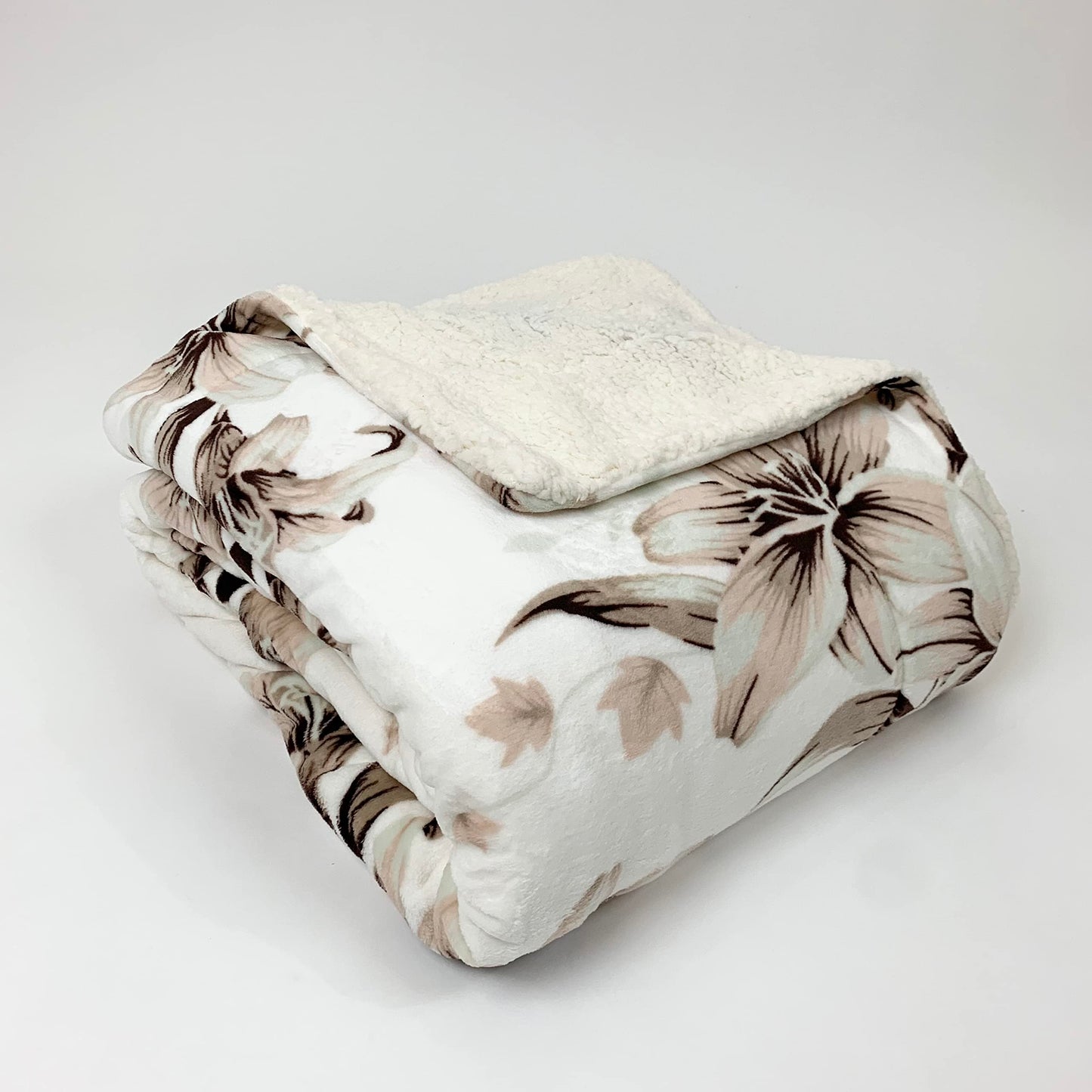 Sacred Thread Sherpa Fleece Blanket, Super Fuzzy, Soft and Cozy Queen Blanket, Plush Throw Blanket for Sofa, Couch and Bed, Reversible Winter Blanket, 25+ Designs Available