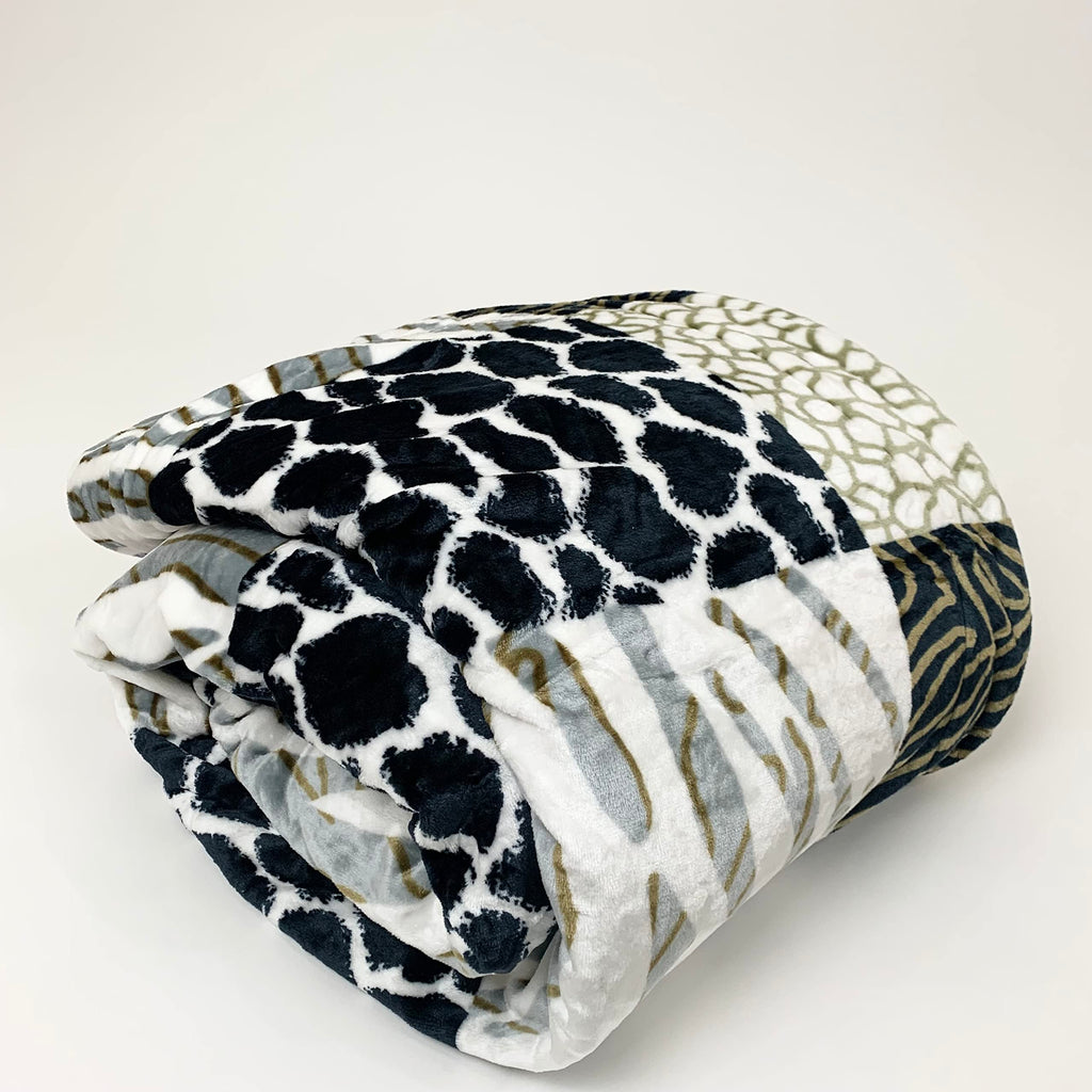 Sacred Thread Sherpa Fleece Blanket, Super Fuzzy, Soft and Cozy Queen Blanket, Plush Throw Blanket for Sofa, Couch and Bed, Reversible Winter Blanket, 25+ Designs Available