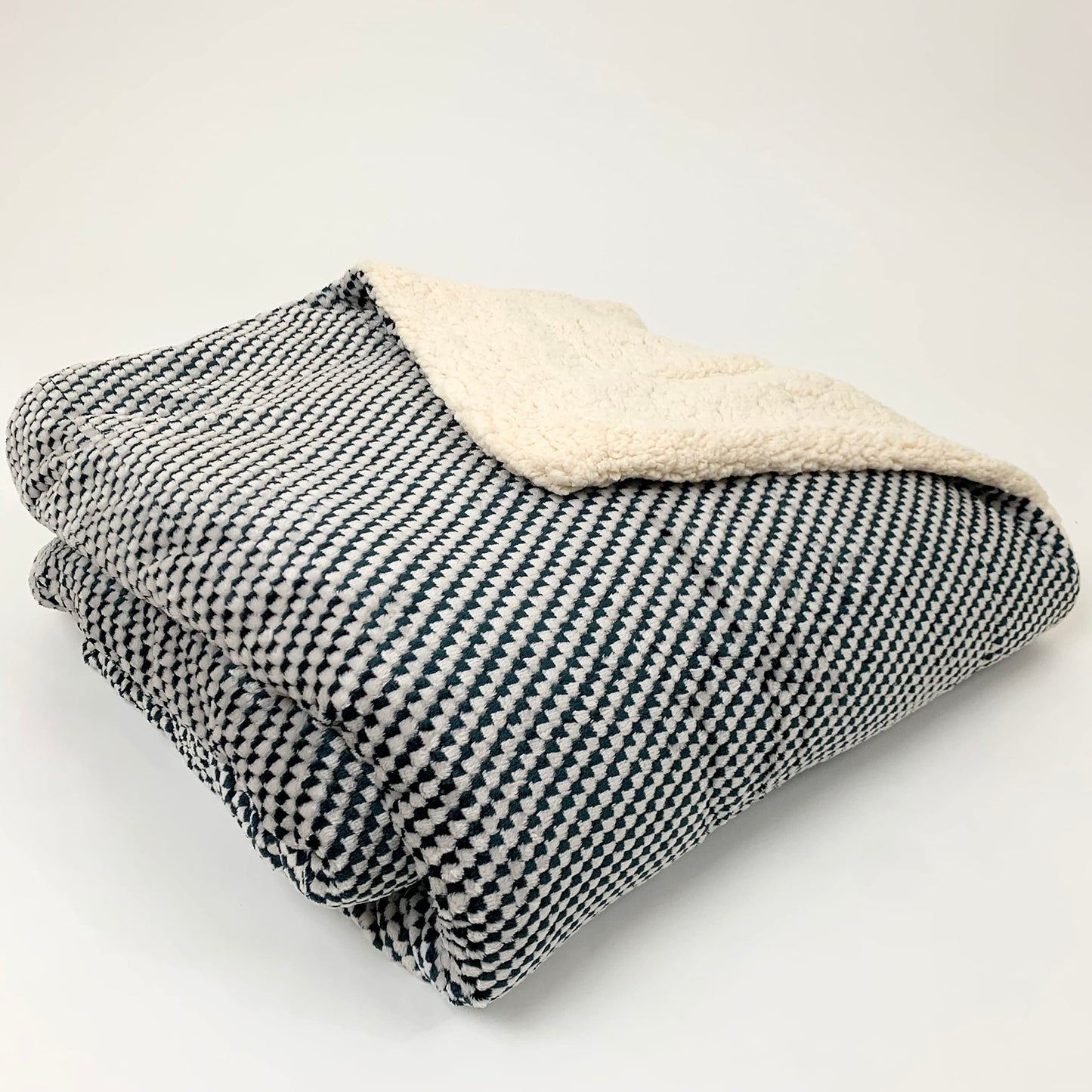 Sacred Thread Sherpa Fleece Blanket, Super Fuzzy, Soft and Cozy Queen Blanket, Plush Throw Blanket for Sofa, Couch and Bed, Reversible Winter Blanket, 25+ Designs Available