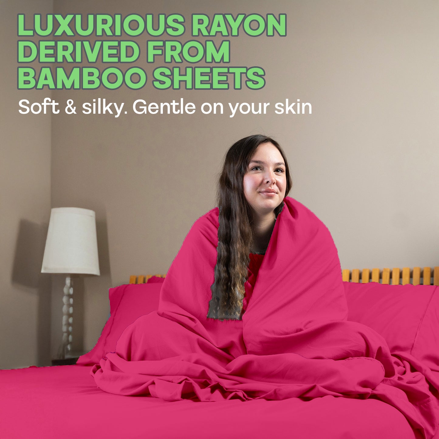 Sacred Thread 4 PC Bamboo Sheet Set (TWIN XL SIZE) - Bedding & Pillowcase Set w/ Deep Pockets - Silky Soft Hotel Bedding - Wrinkle Free & Fade Resistant - Cooling, Durable & Breathable