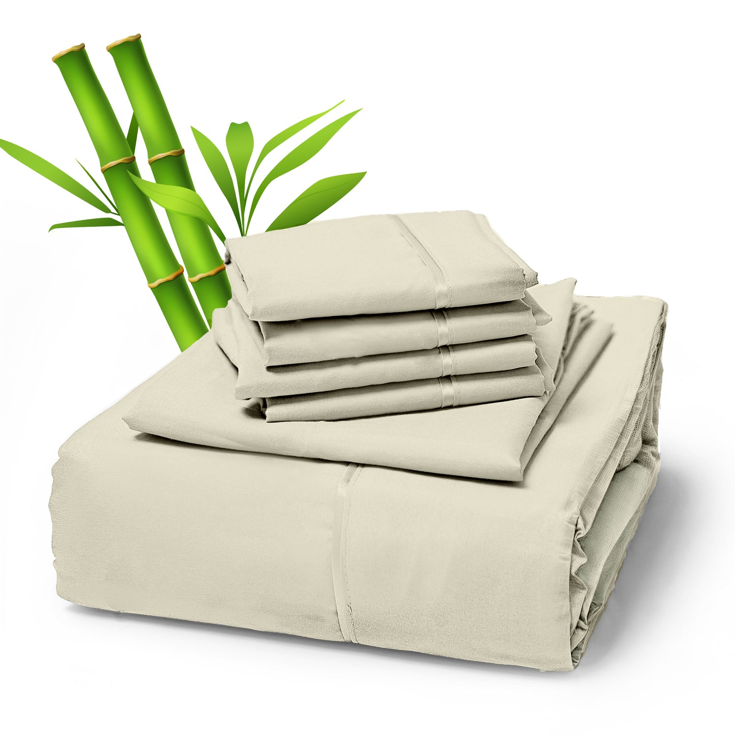 Sacred Thread 4 PC Bamboo Sheet Set (TWIN XL SIZE) - Bedding & Pillowcase Set w/ Deep Pockets - Silky Soft Hotel Bedding - Wrinkle Free & Fade Resistant - Cooling, Durable & Breathable