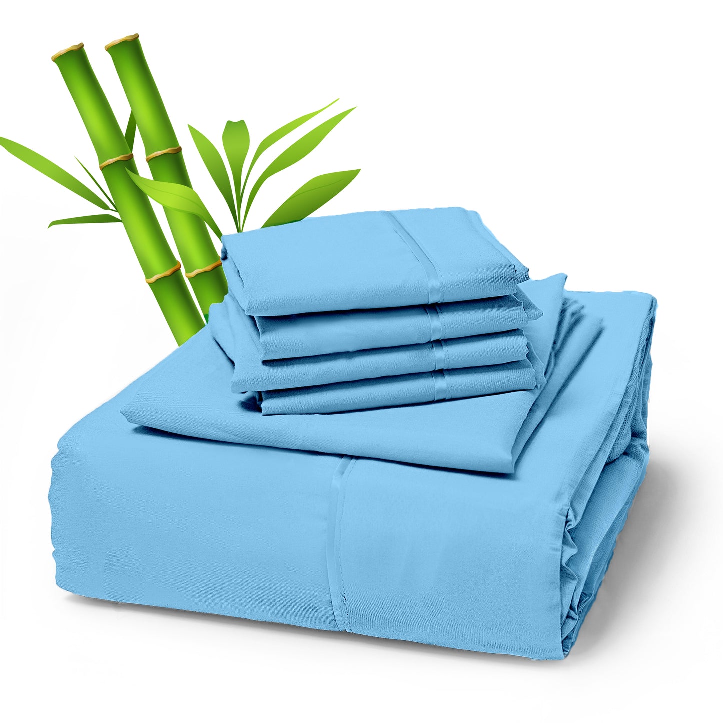 Sacred Thread 4 PC Bamboo Sheet Set (TWIN XL SIZE) - Bedding & Pillowcase Set w/ Deep Pockets - Silky Soft Hotel Bedding - Wrinkle Free & Fade Resistant - Cooling, Durable & Breathable