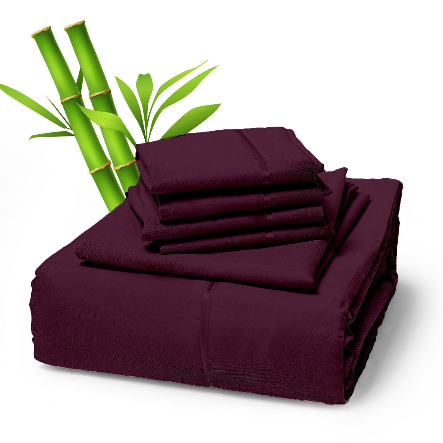 Sacred Thread 4 PC Bamboo Sheet Set (TWIN XL SIZE) - Bedding & Pillowcase Set w/ Deep Pockets - Silky Soft Hotel Bedding - Wrinkle Free & Fade Resistant - Cooling, Durable & Breathable