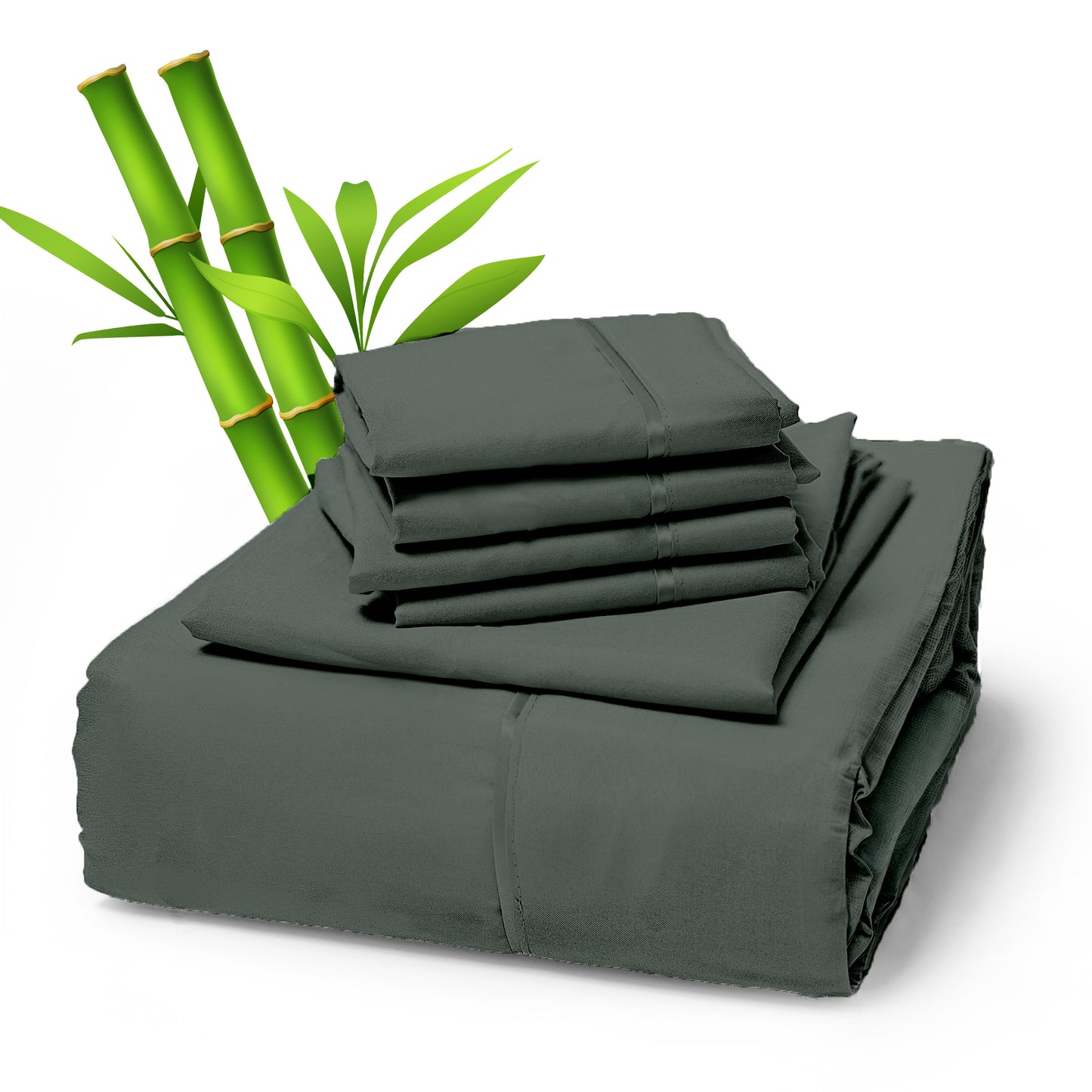 Sacred Thread 4 PC Bamboo Sheet Set (TWIN XL SIZE) - Bedding & Pillowcase Set w/ Deep Pockets - Silky Soft Hotel Bedding - Wrinkle Free & Fade Resistant - Cooling, Durable & Breathable