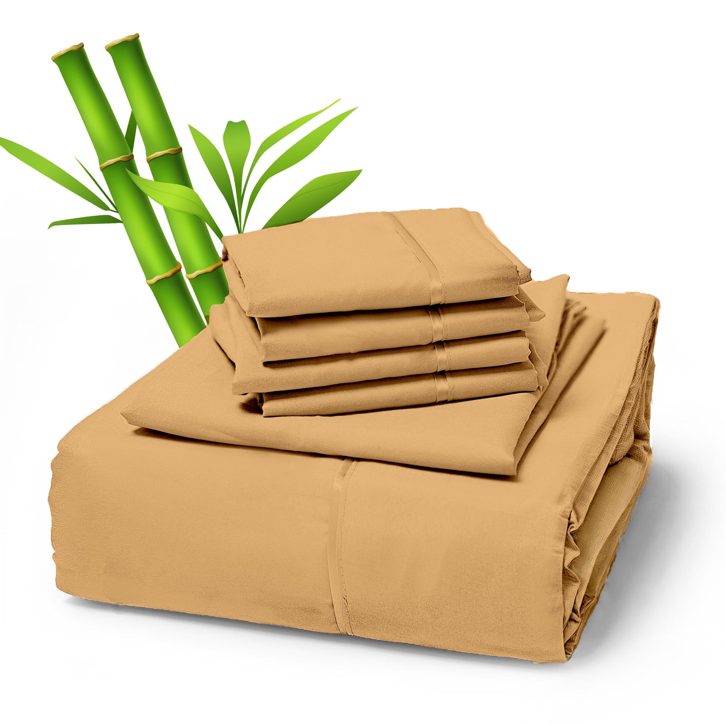 Sacred Thread 4 PC Bamboo Sheet Set (TWIN XL SIZE) - Bedding & Pillowcase Set w/ Deep Pockets - Silky Soft Hotel Bedding - Wrinkle Free & Fade Resistant - Cooling, Durable & Breathable
