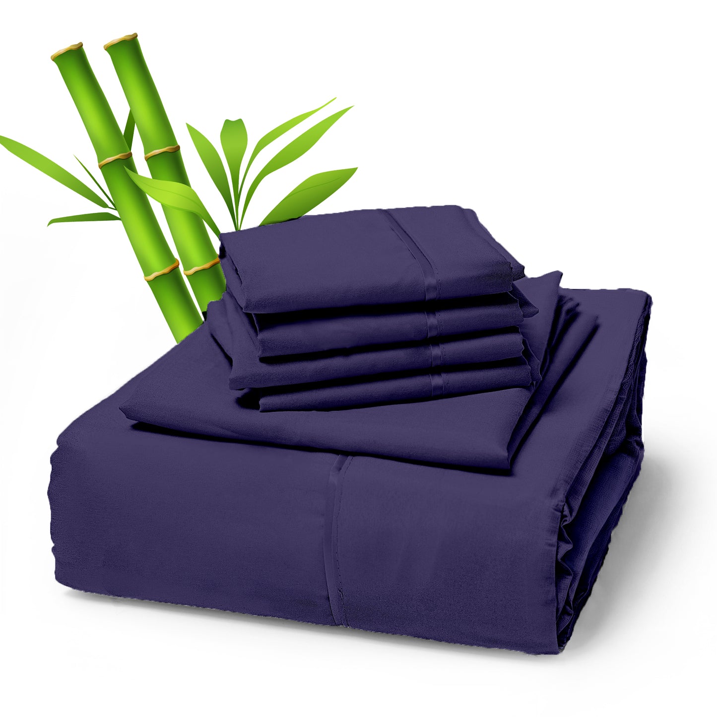 Sacred Thread 4 PC Bamboo Sheet Set (TWIN XL SIZE) - Bedding & Pillowcase Set w/ Deep Pockets - Silky Soft Hotel Bedding - Wrinkle Free & Fade Resistant - Cooling, Durable & Breathable