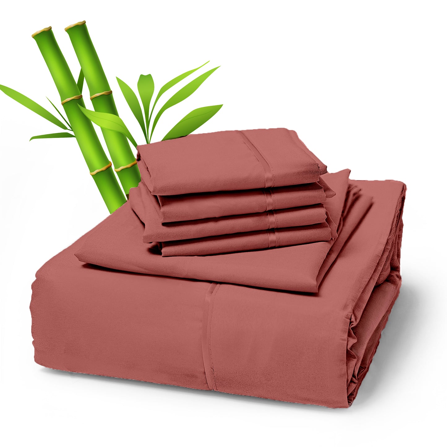 Sacred Thread 4 PC Bamboo Sheet Set (TWIN XL SIZE) - Bedding & Pillowcase Set w/ Deep Pockets - Silky Soft Hotel Bedding - Wrinkle Free & Fade Resistant - Cooling, Durable & Breathable