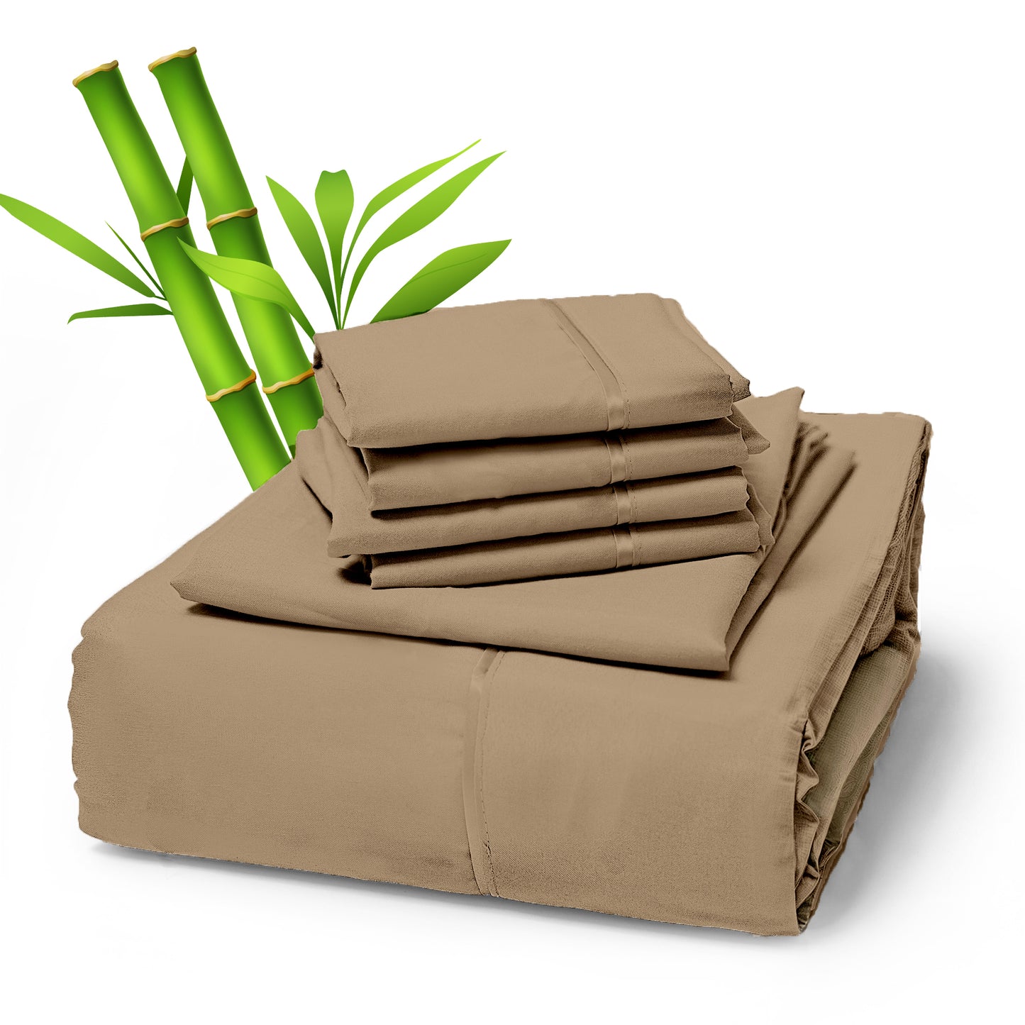 Sacred Thread 4 PC Bamboo Sheet Set (TWIN XL SIZE) - Bedding & Pillowcase Set w/ Deep Pockets - Silky Soft Hotel Bedding - Wrinkle Free & Fade Resistant - Cooling, Durable & Breathable
