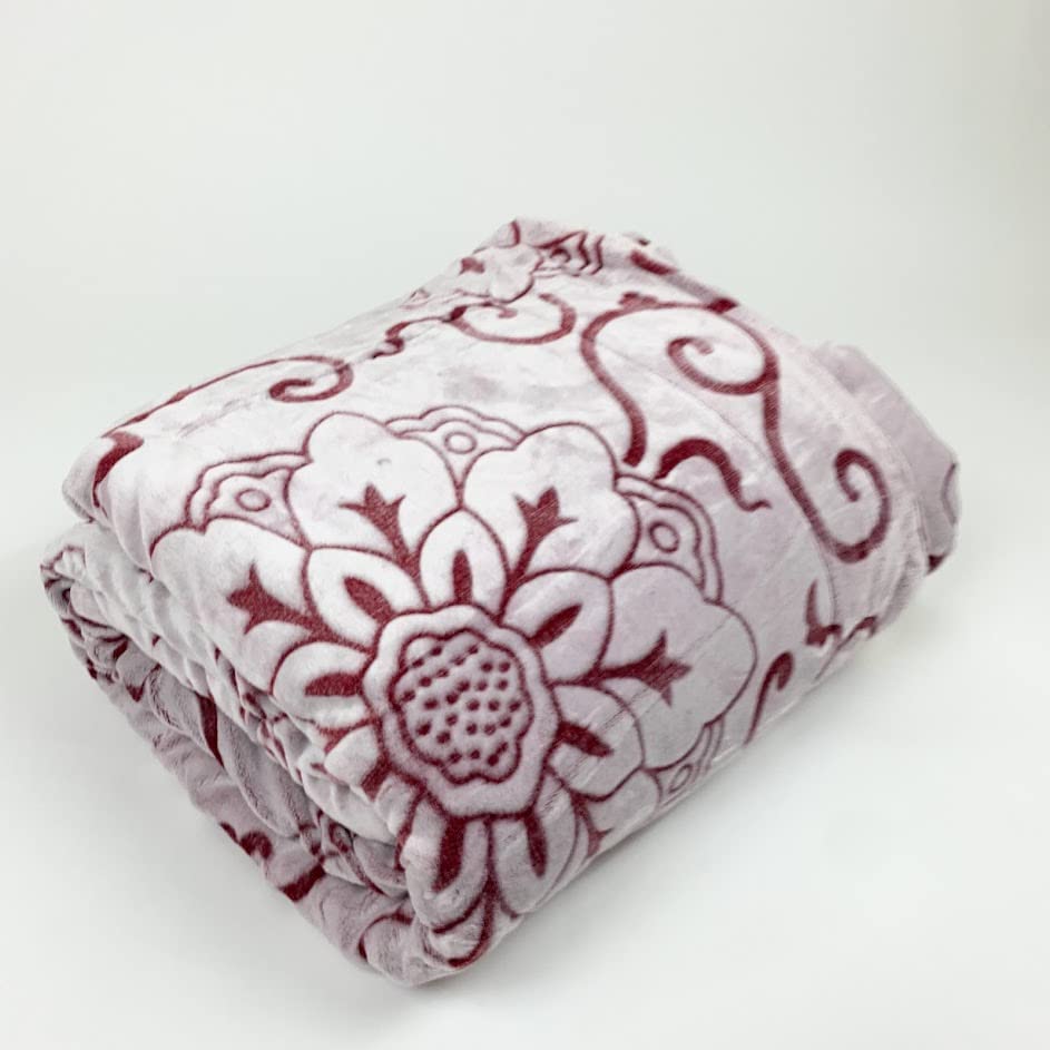 Sacred Thread Sherpa Fleece Blanket, Super Fuzzy, Soft and Cozy Queen Blanket, Plush Throw Blanket for Sofa, Couch and Bed, Reversible Winter Blanket, 15+ Designs Available