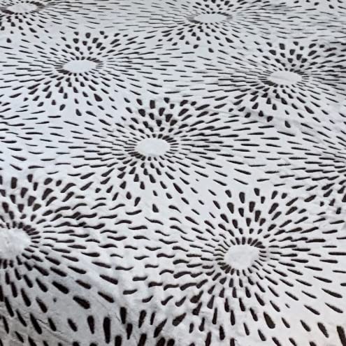 Sacred Thread Sherpa Fleece Blanket, Super Fuzzy, Soft and Cozy Queen Blanket, Plush Throw Blanket for Sofa, Couch and Bed, Reversible Winter Blanket, 15+ Designs Available