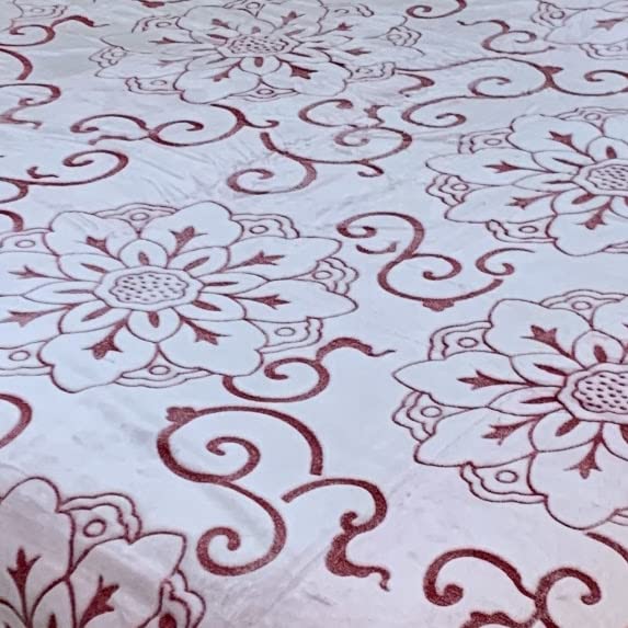 Sacred Thread Sherpa Fleece Blanket, Super Fuzzy, Soft and Cozy Queen Blanket, Plush Throw Blanket for Sofa, Couch and Bed, Reversible Winter Blanket, 15+ Designs Available